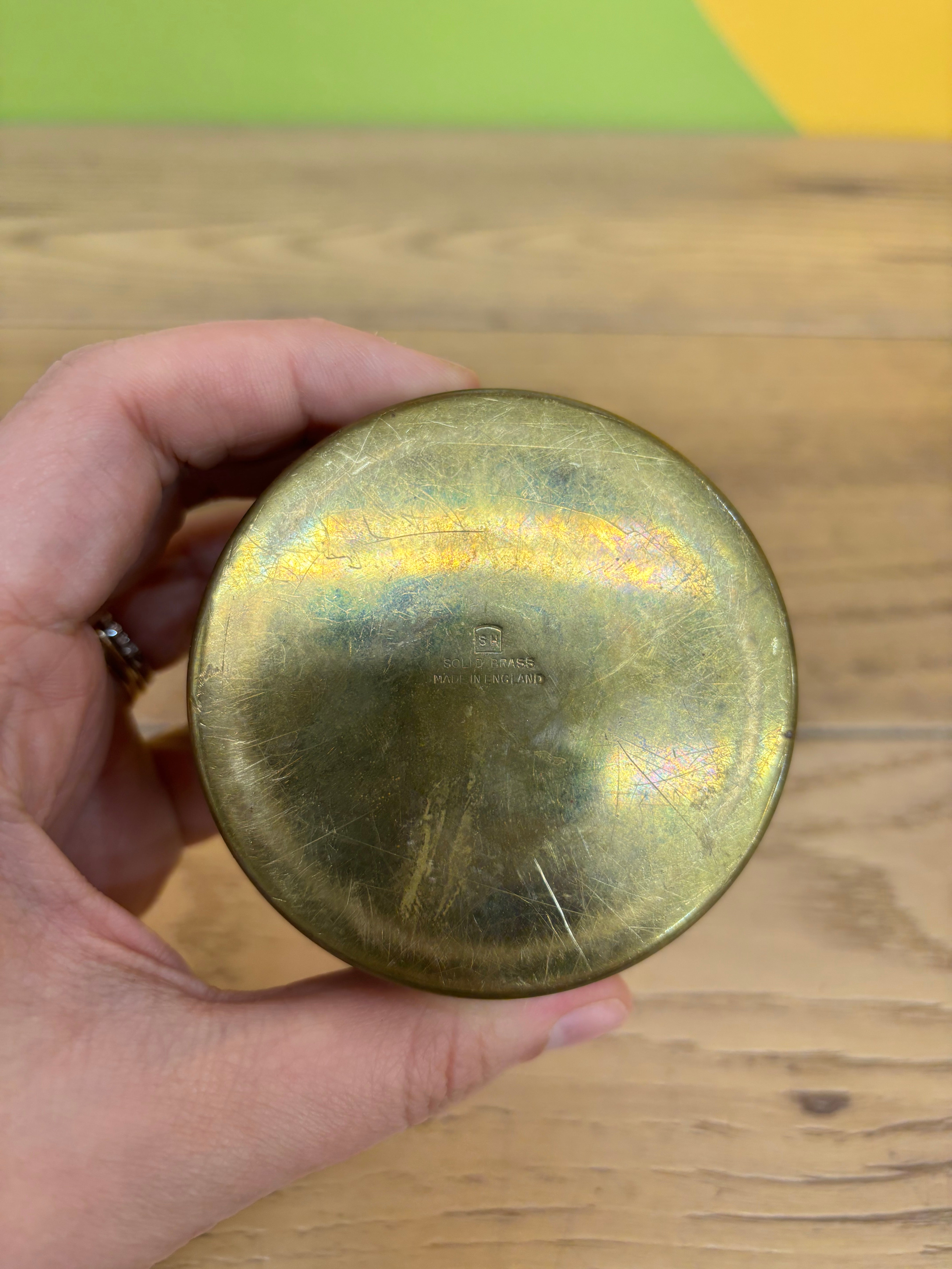 Brass Butterfly Trinket Box