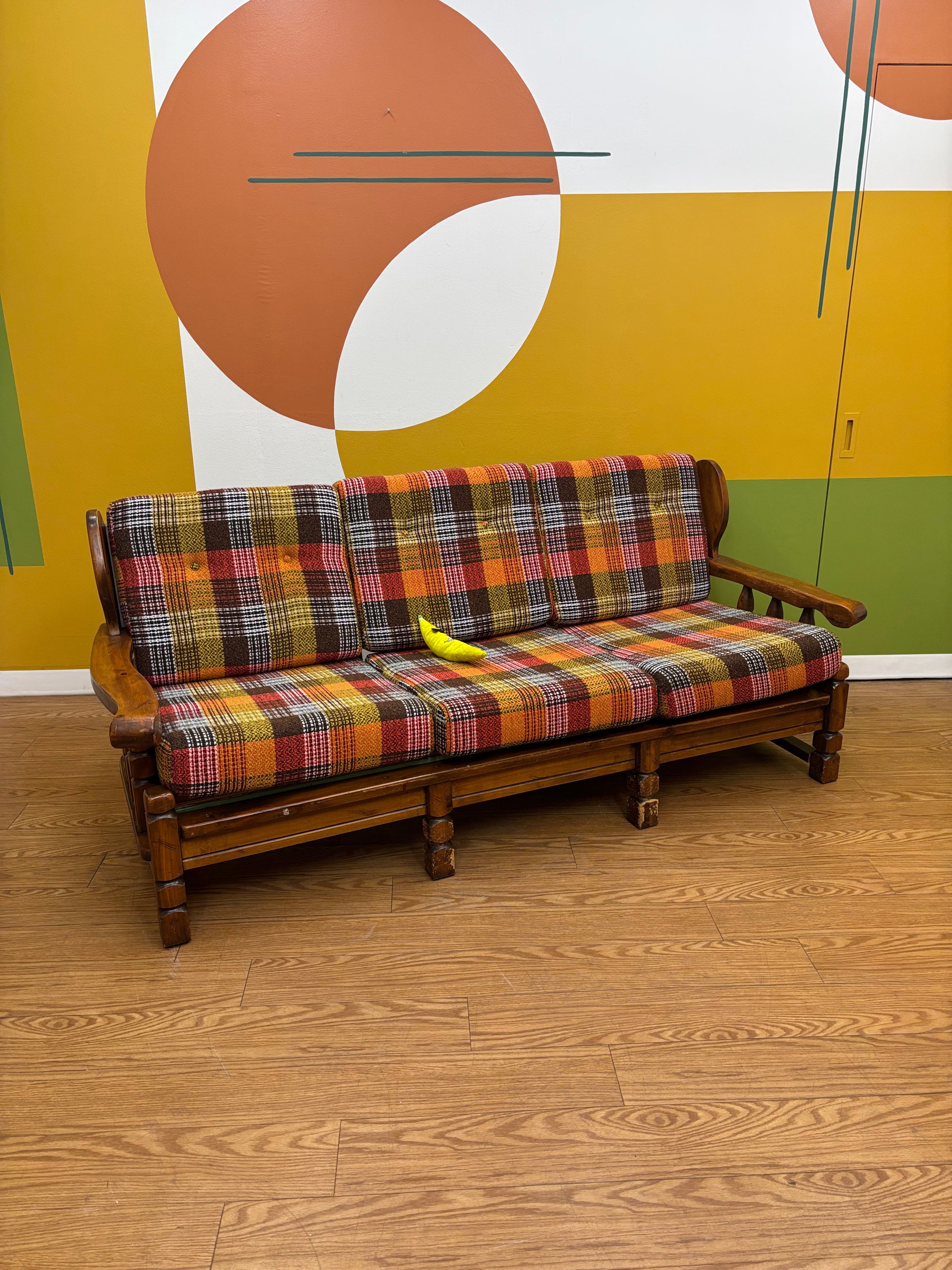 Plaid Sofa