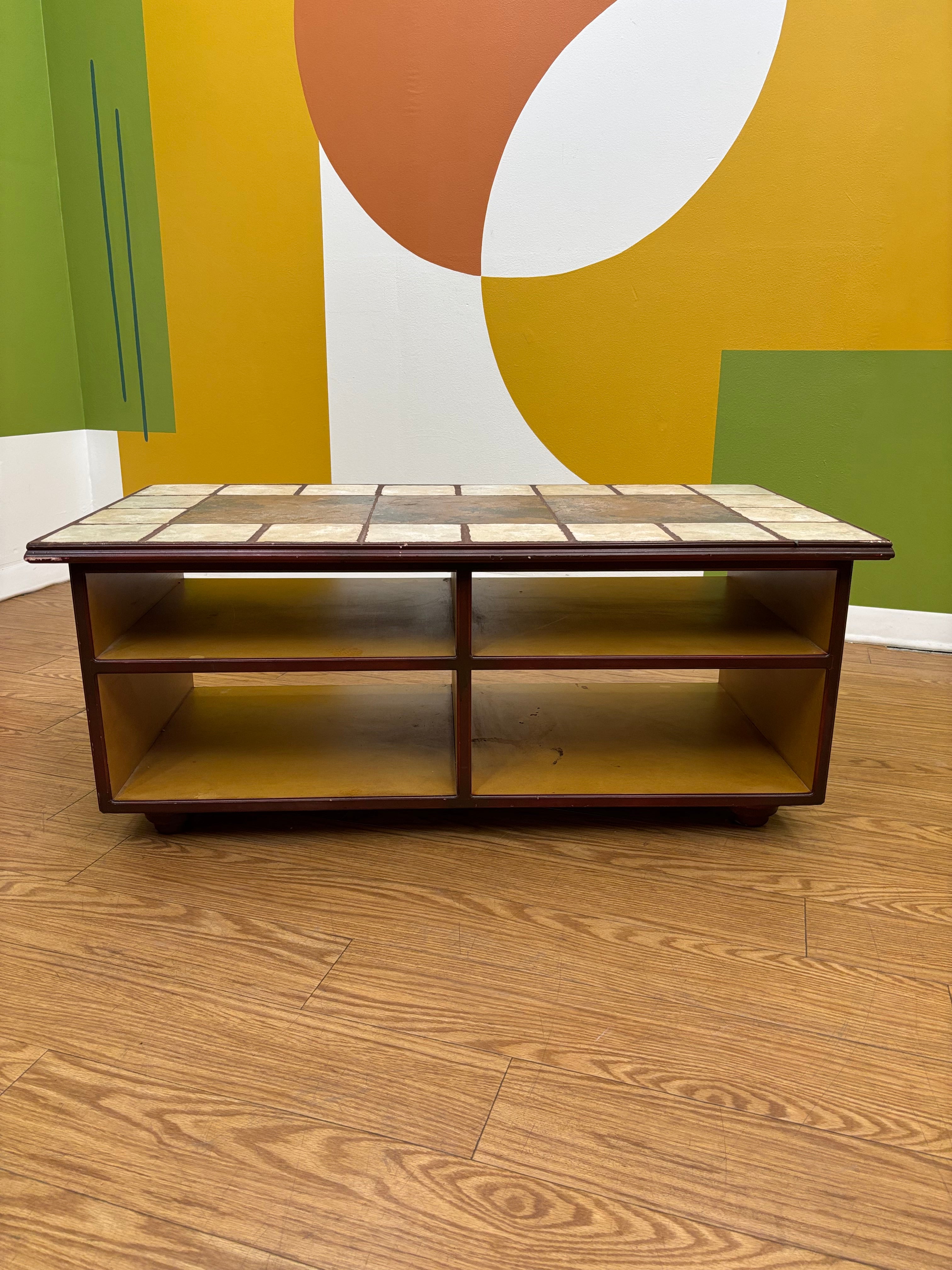 Tile Wood Coffee Table