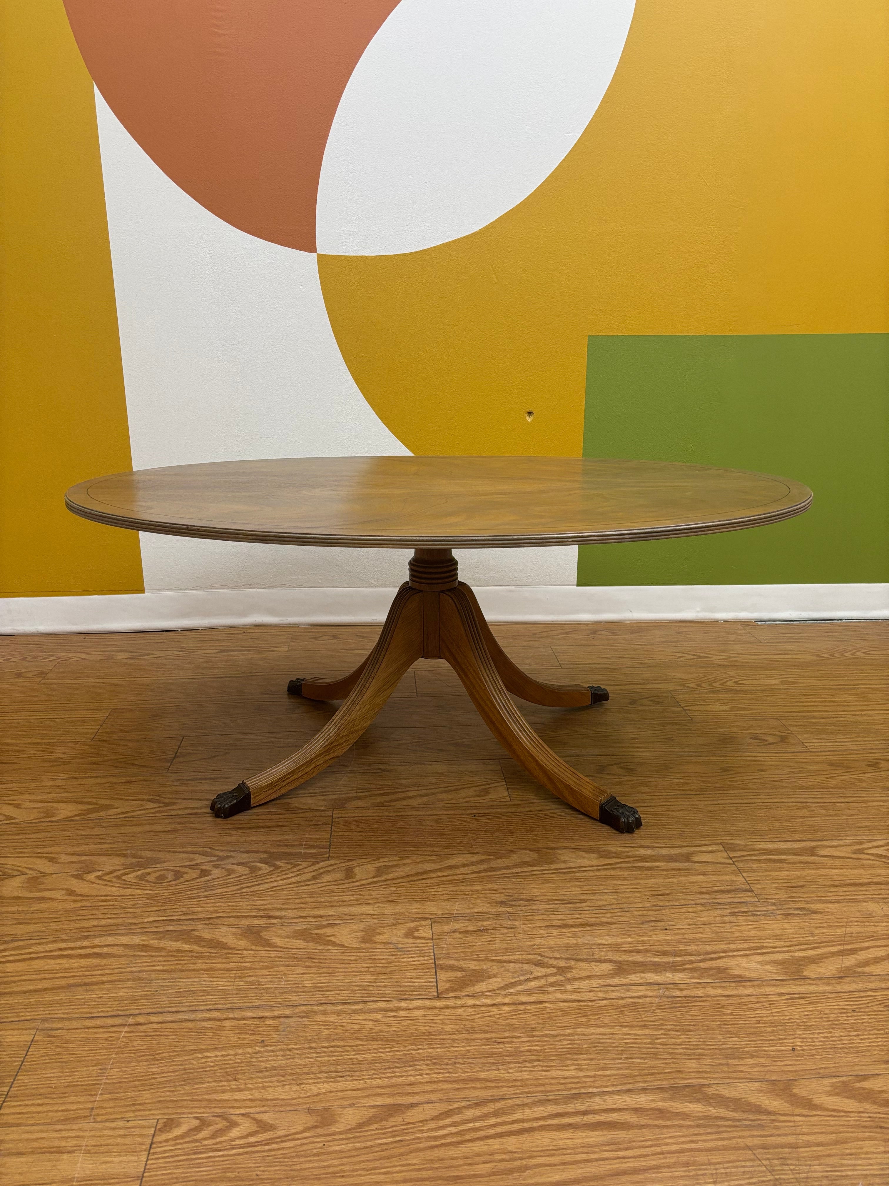 Wood Oval Coffee Table