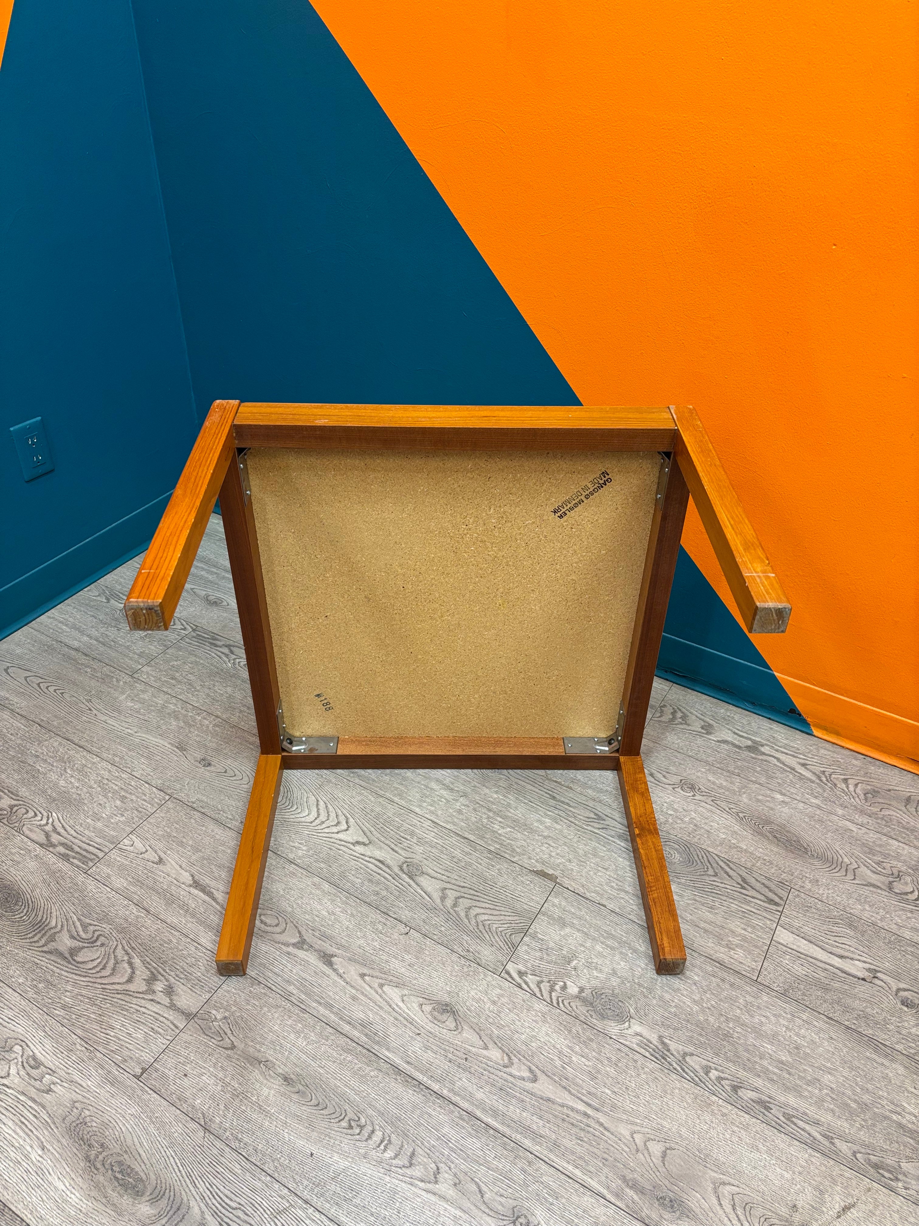 Tile Top Wood Side Table (Made in Denmark)