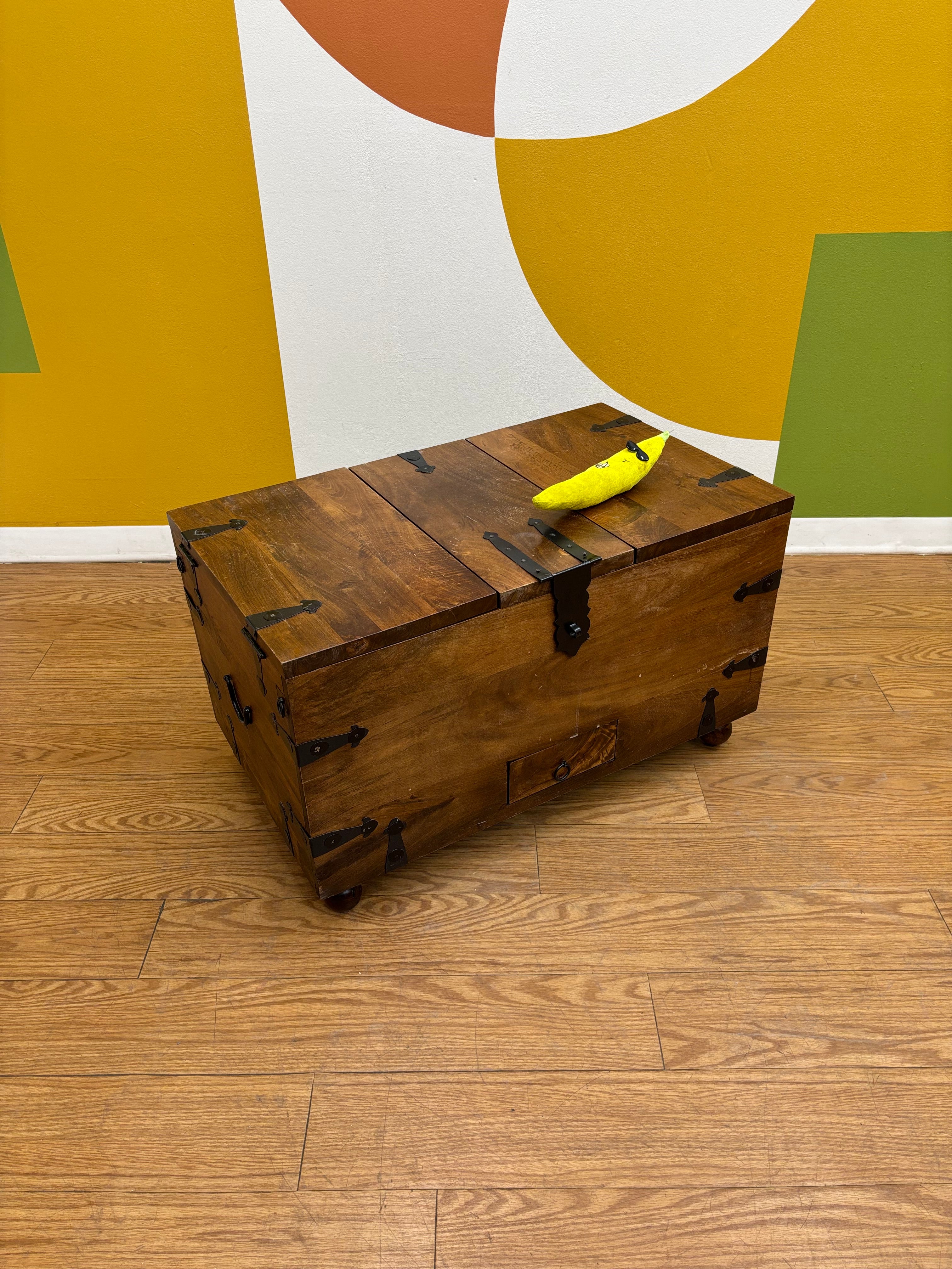 Wood Trunk Coffee Table