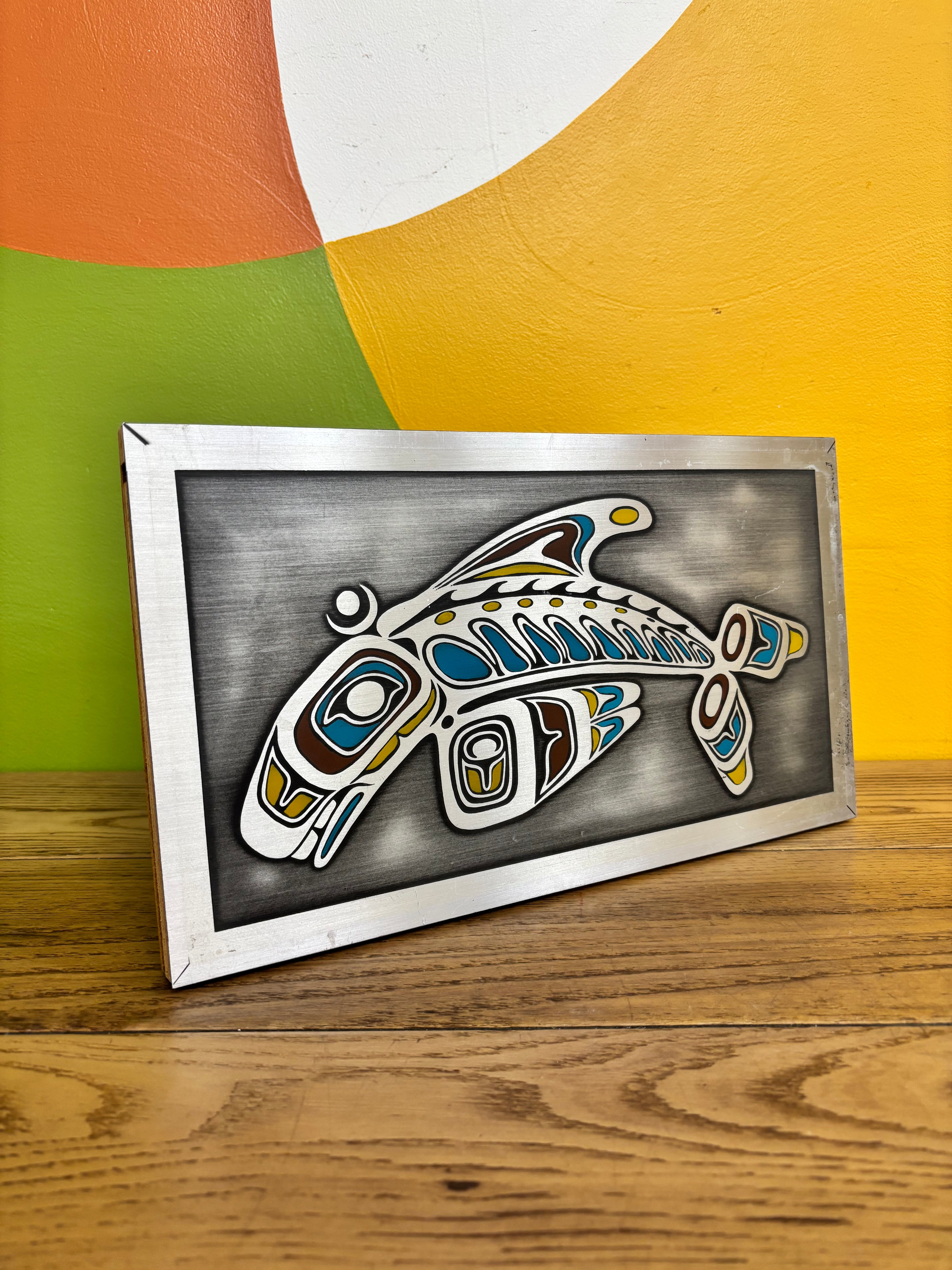 Metal Orca Wall Art