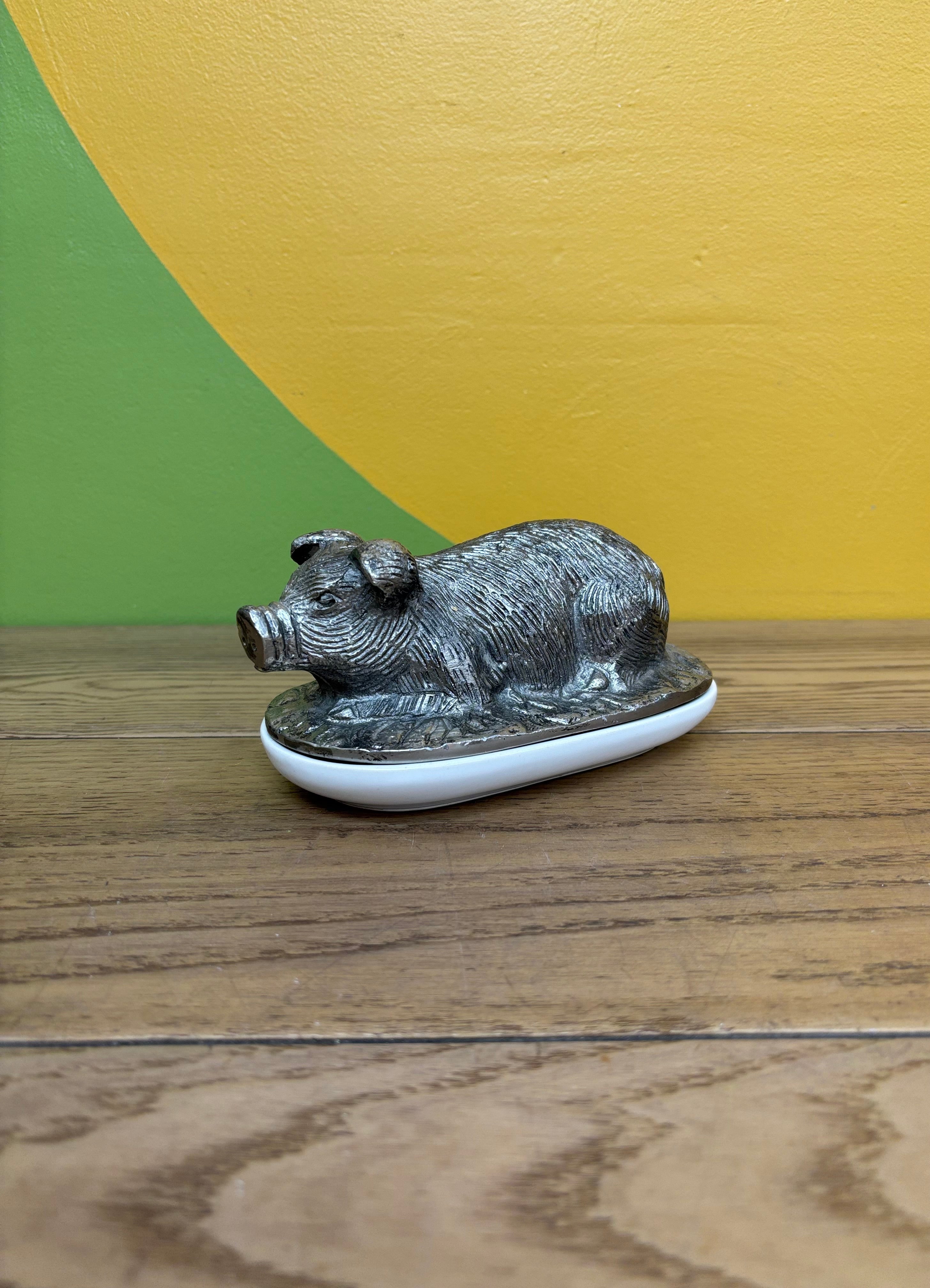 Pig Butter Dish