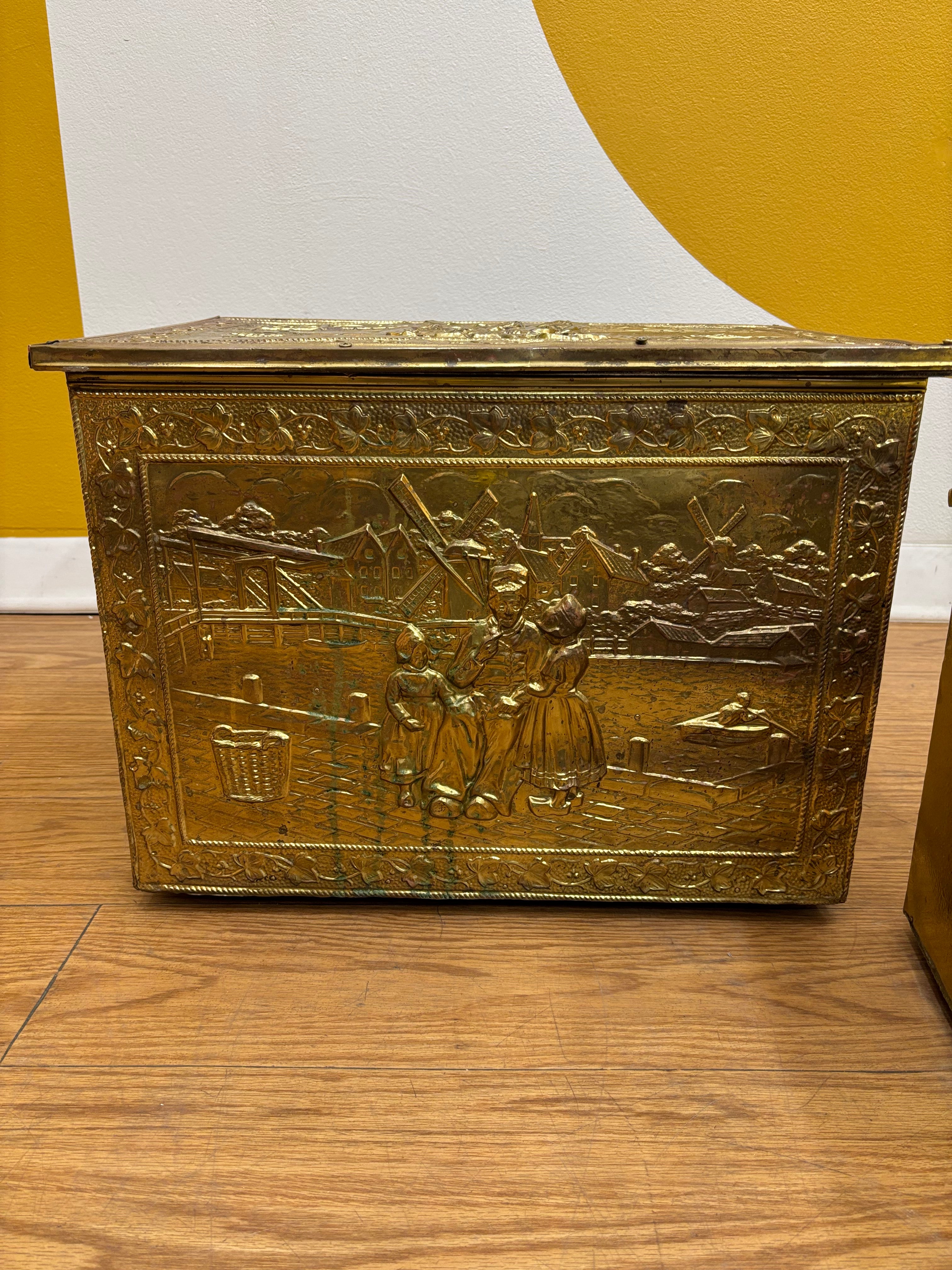 (2) Gold Tone Boxes