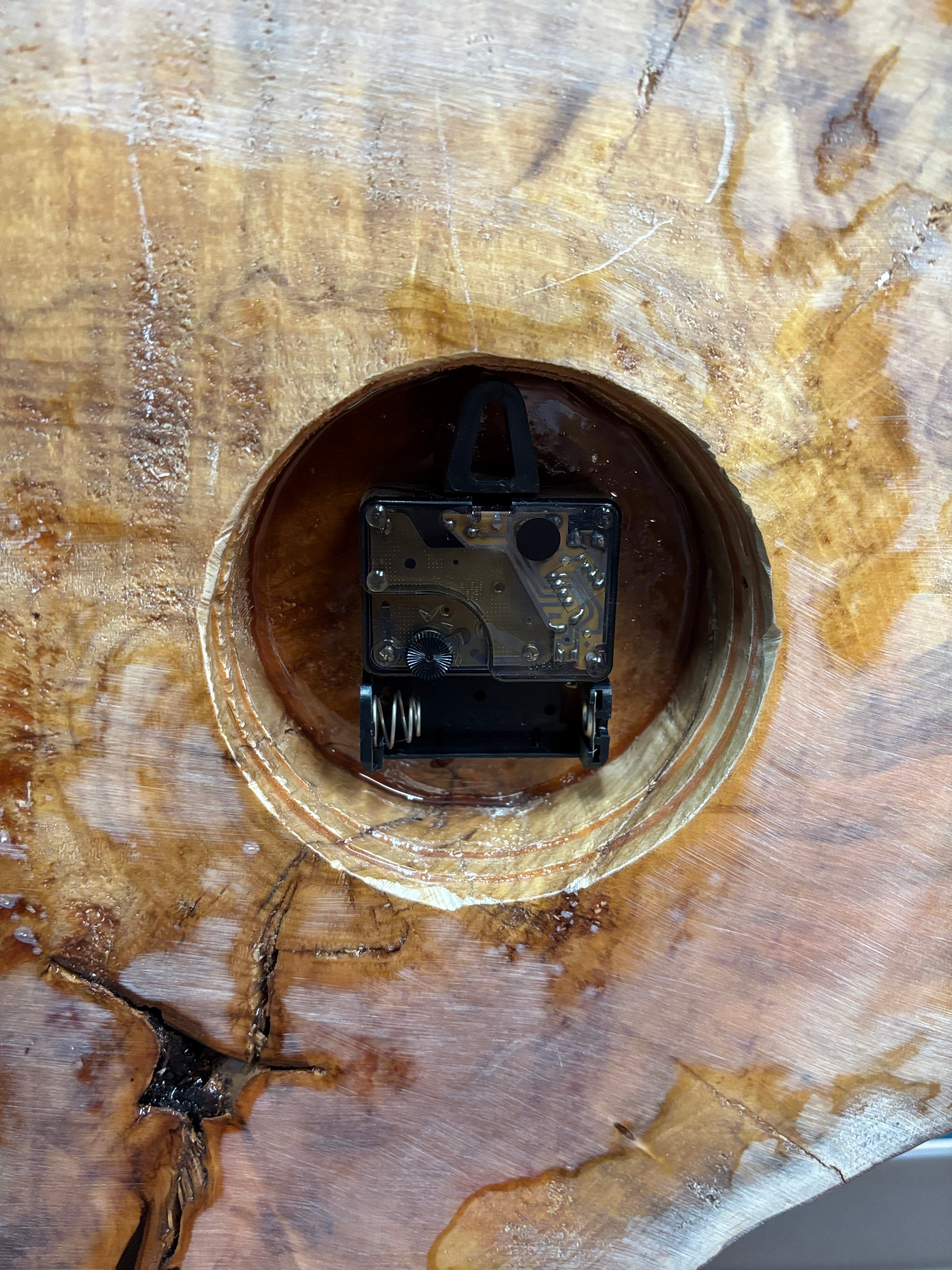 Live Edge Wood Wall Clock