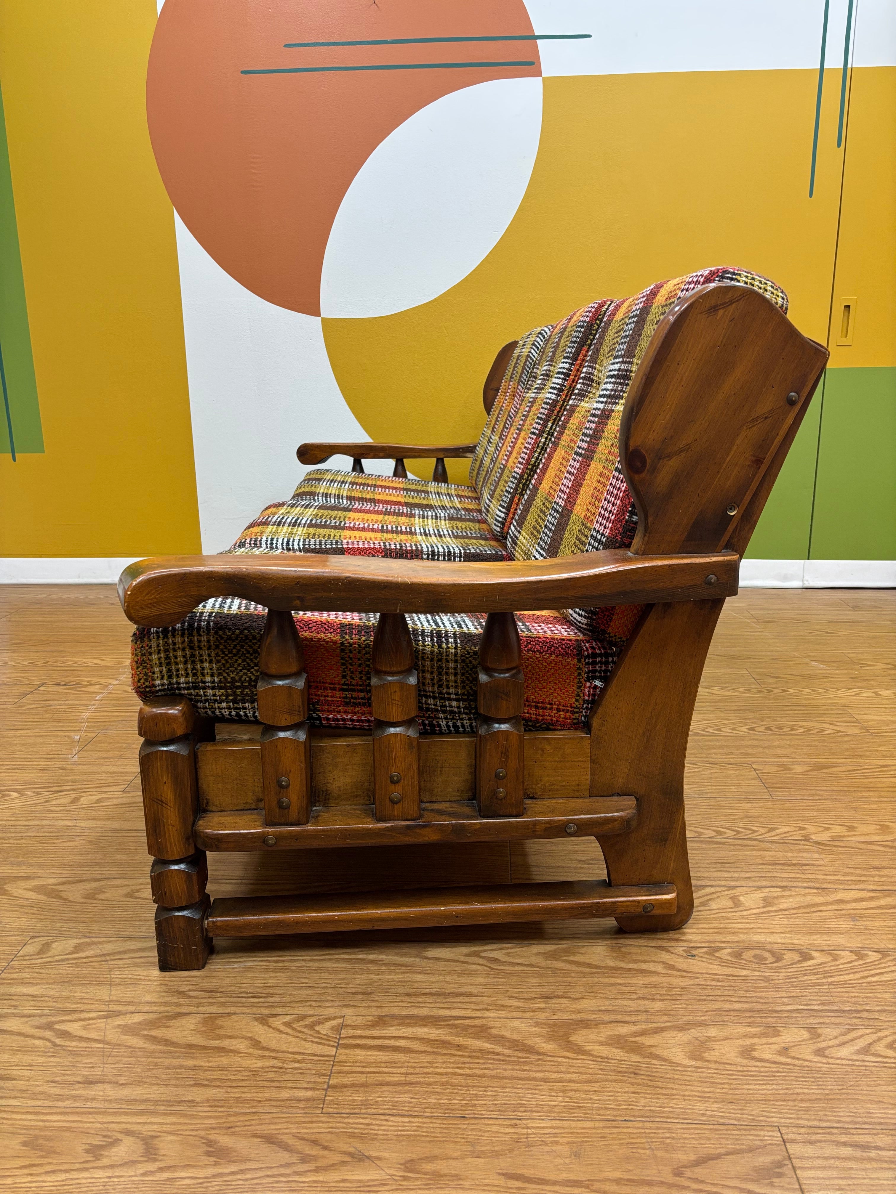Plaid Sofa