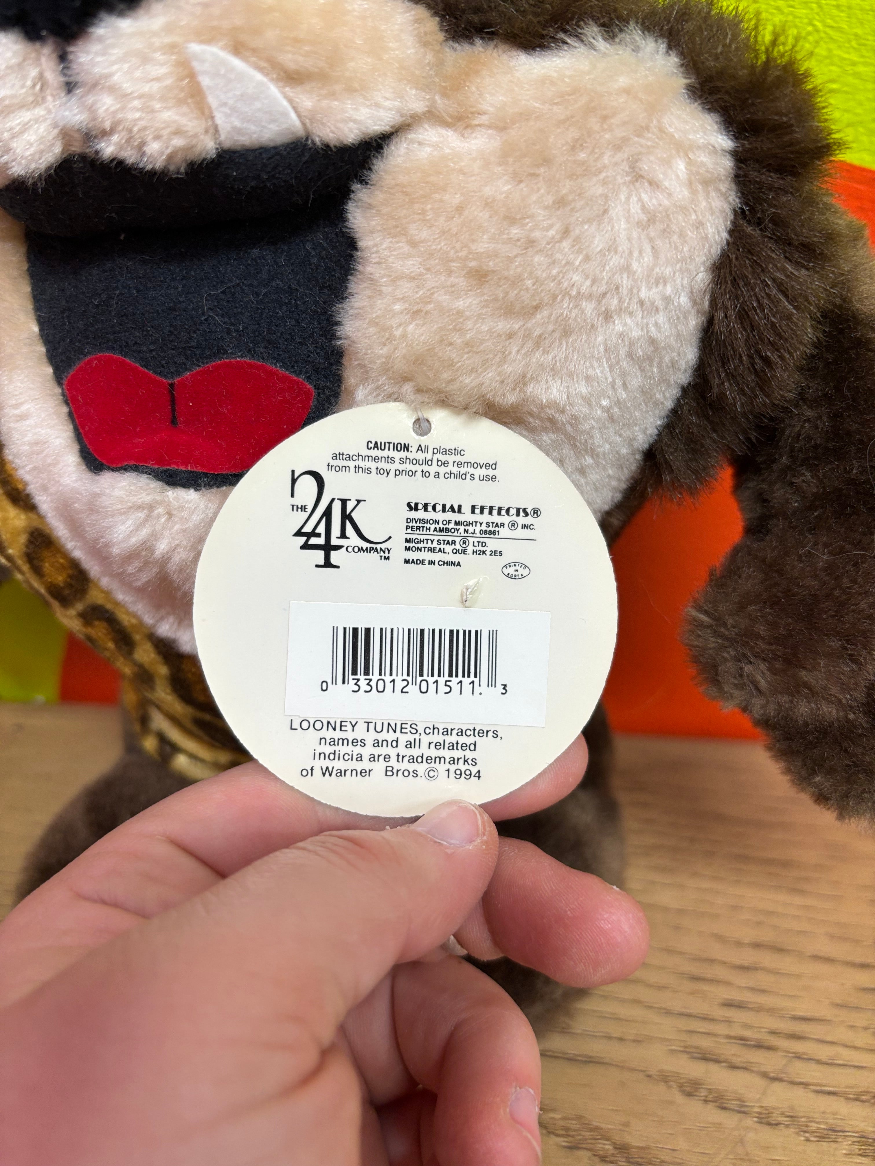 Looney Tunes Tasmanian Devil (Caveman) Plushie