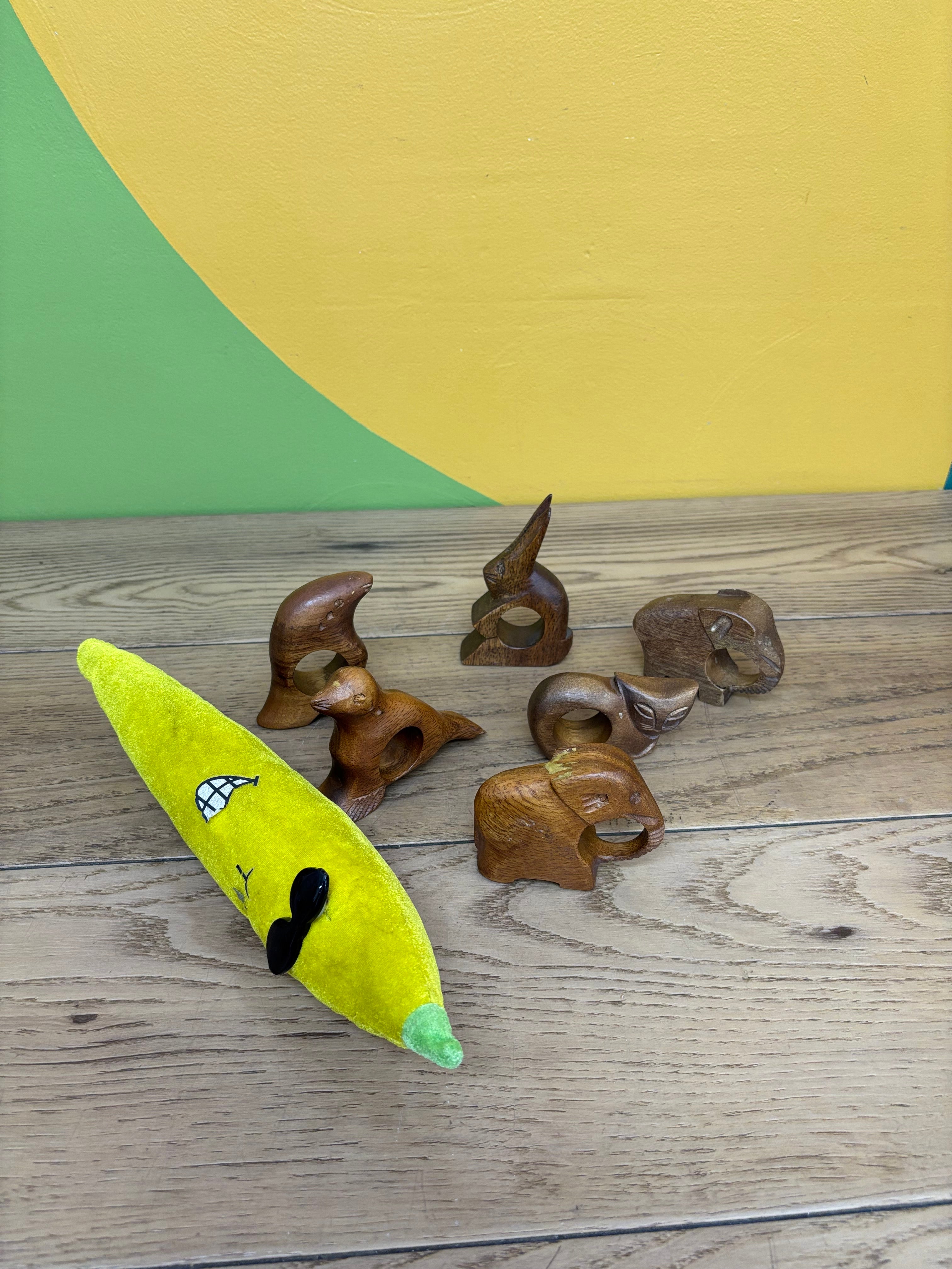 Wood Animal Napkin Holders