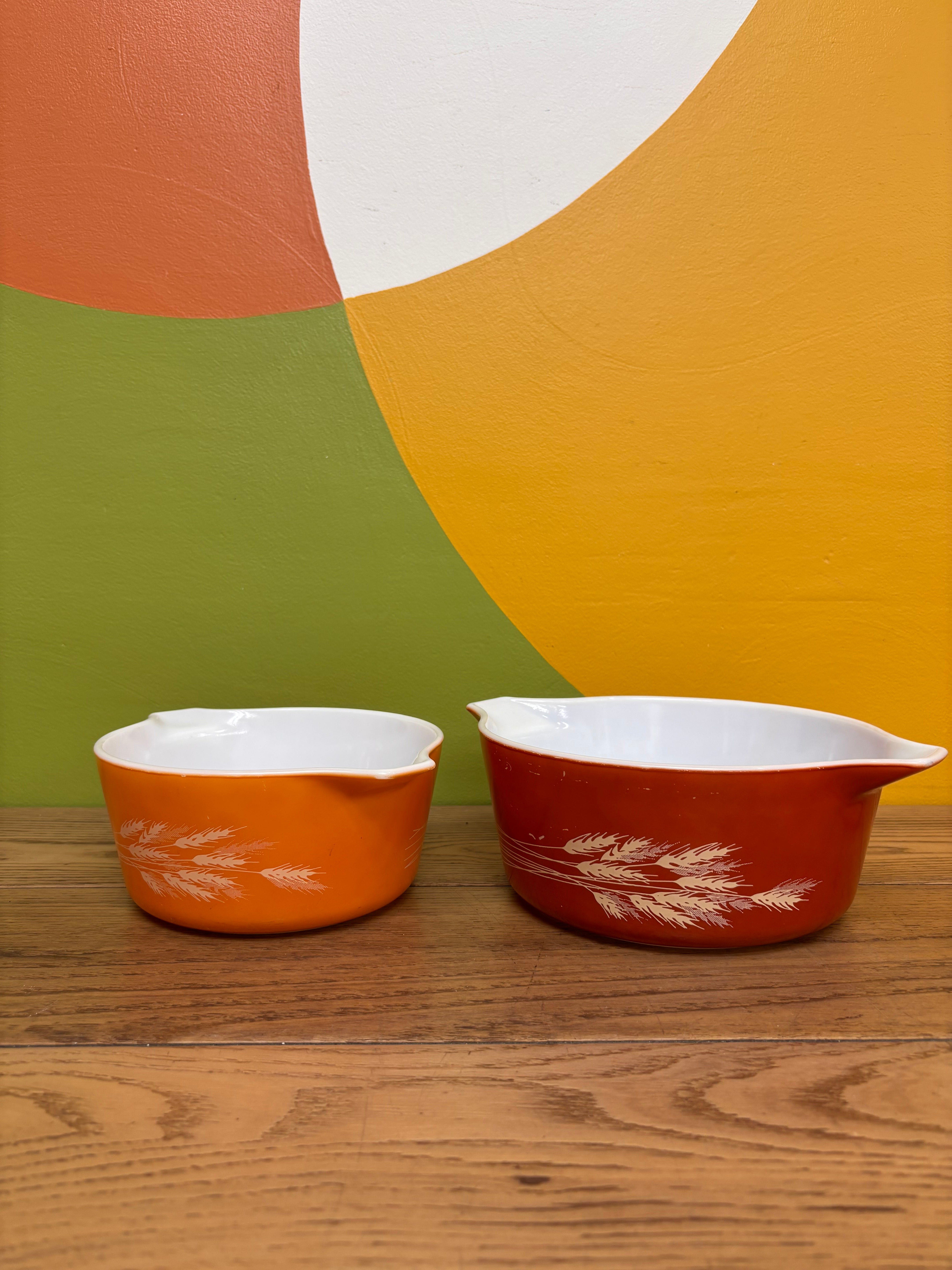 Pyrex Autumn Harvest Casserole Dishes (2)