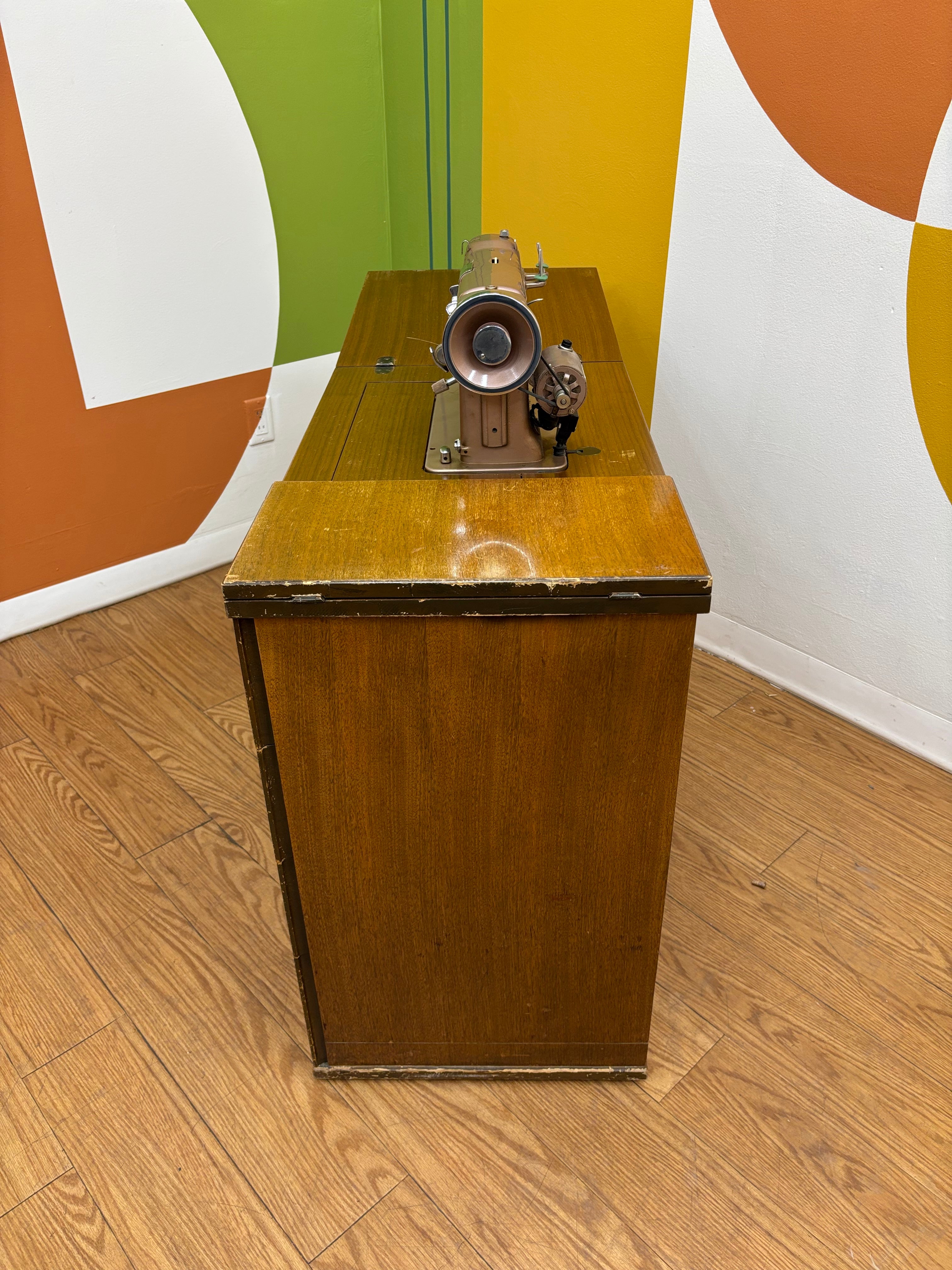 Domestic Imperial Automatic Sewing Machine Cabinet