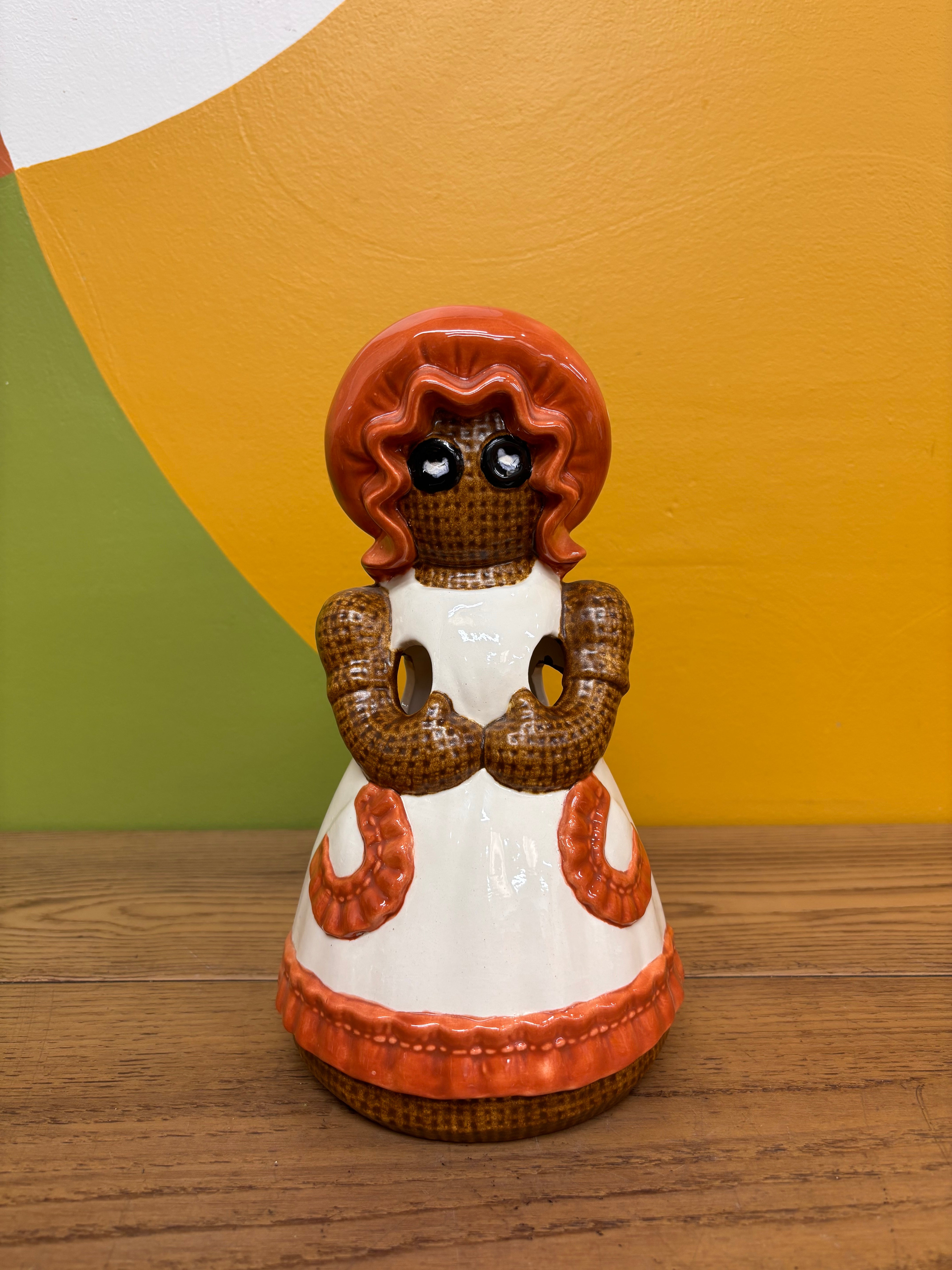 Ceramic Burlap Doll Kitchen Set
