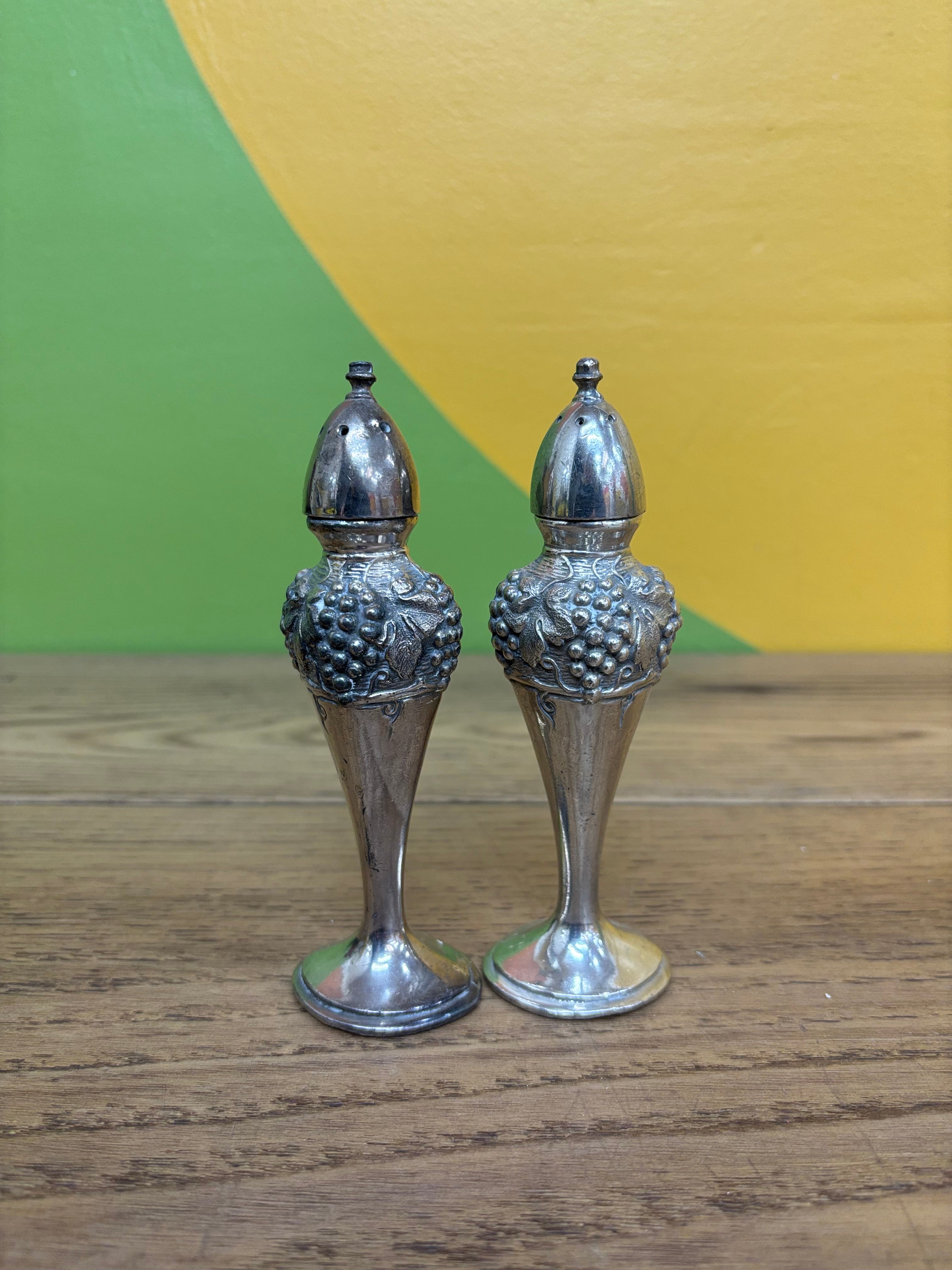 Silver Plated Salt & Pepper Shakers