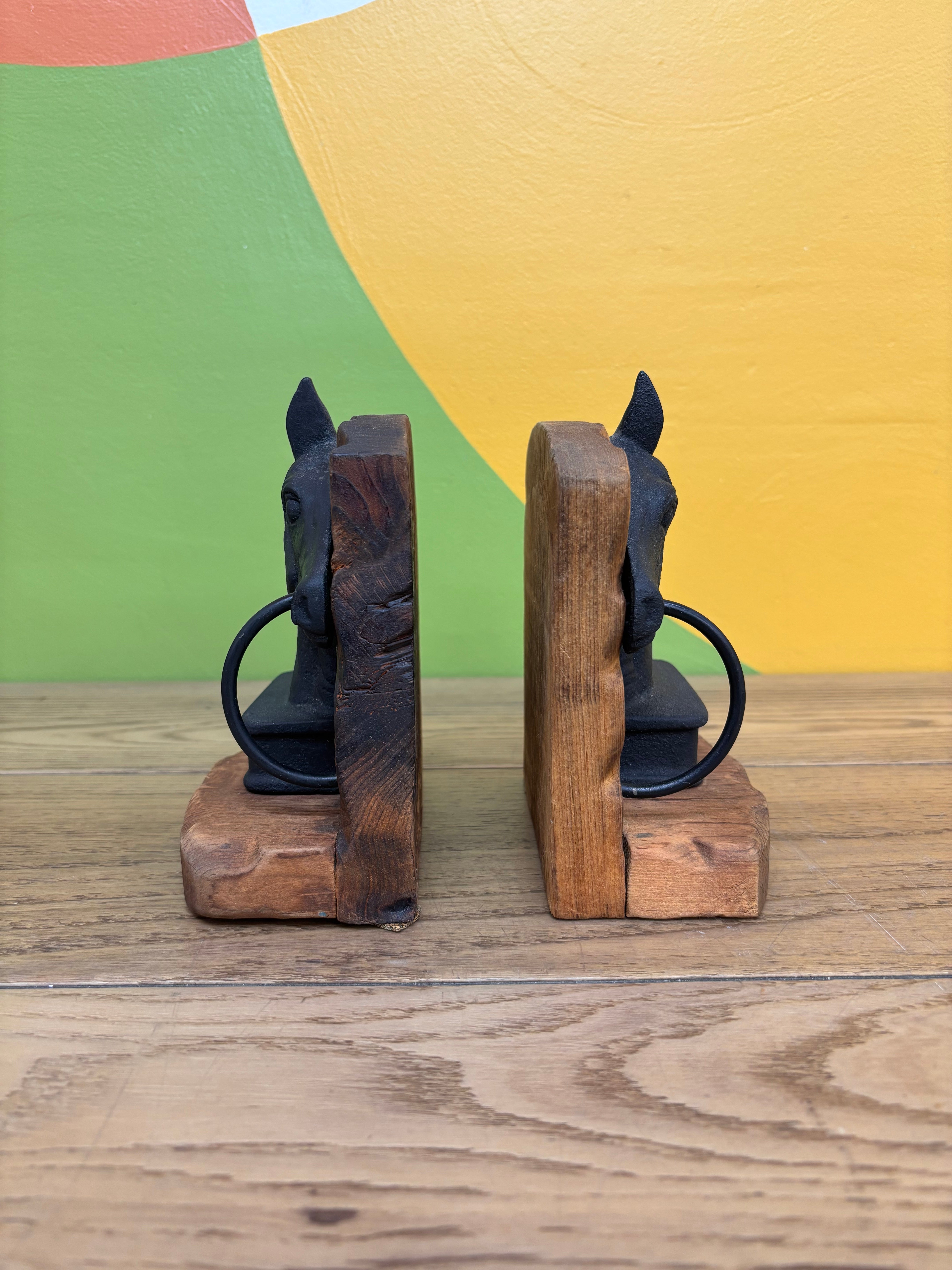 Horse Head Bookends