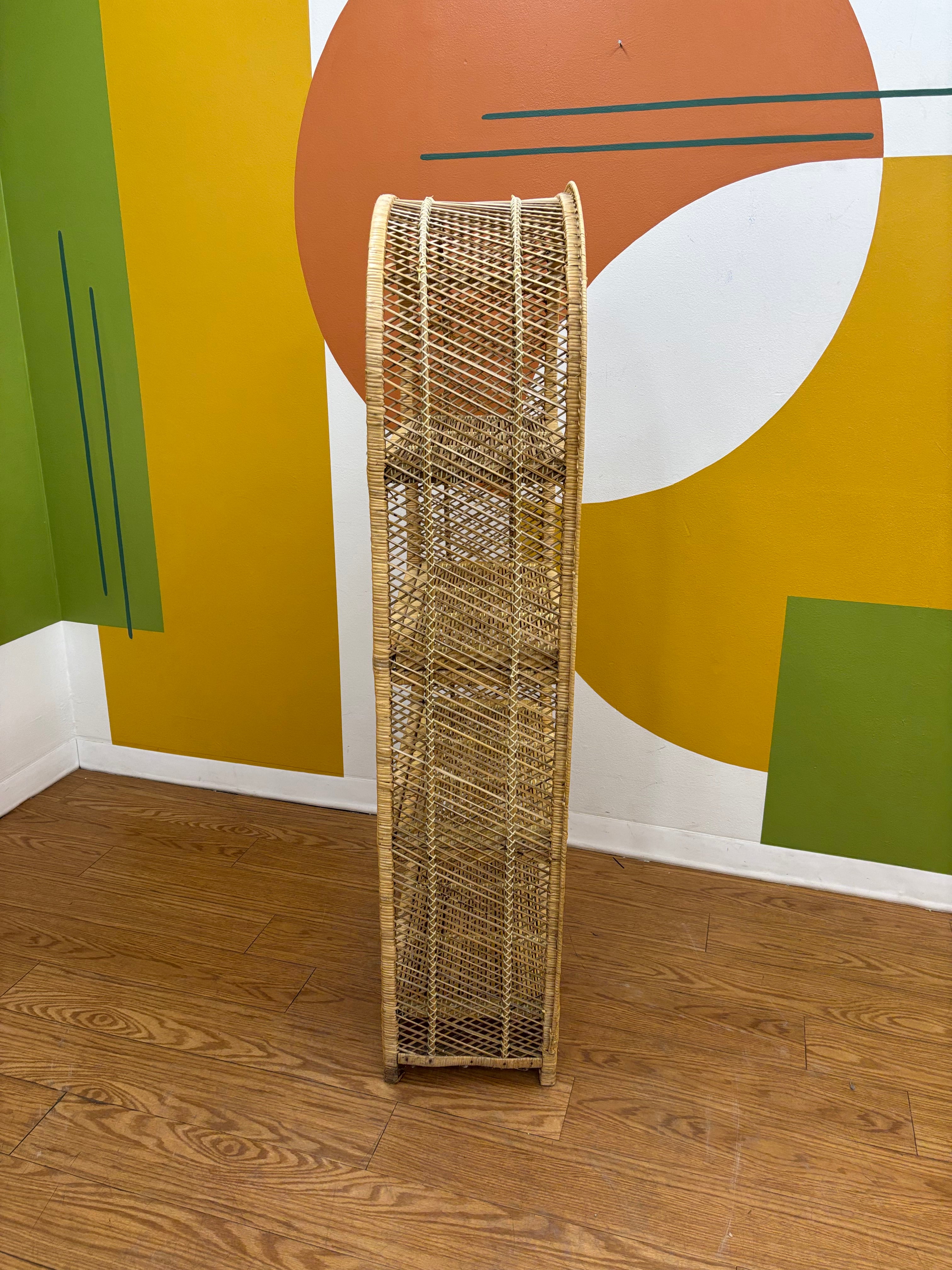 Arched Wicker Shelf