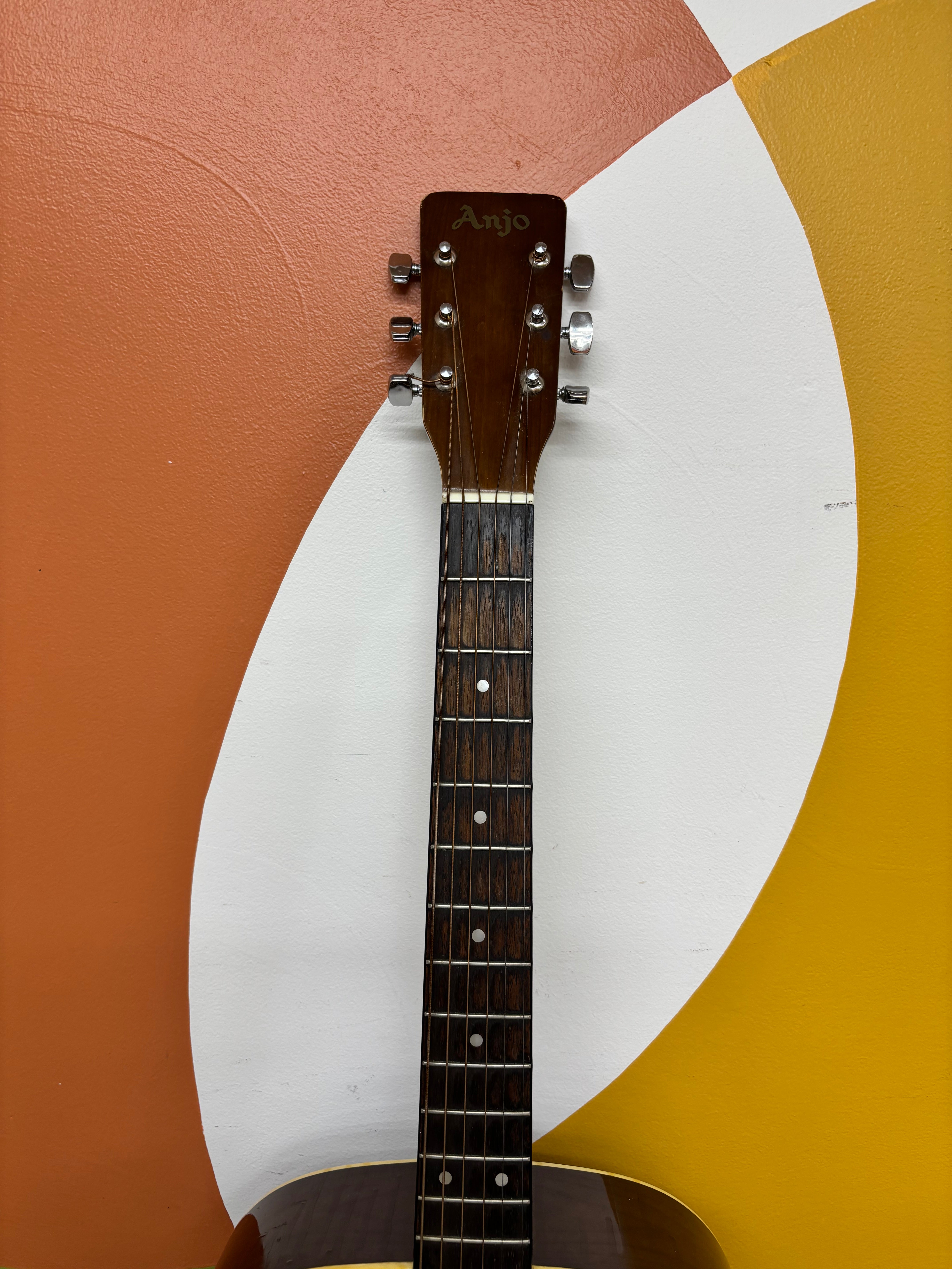 Hand-Painted Anjo Acoustic Guitar