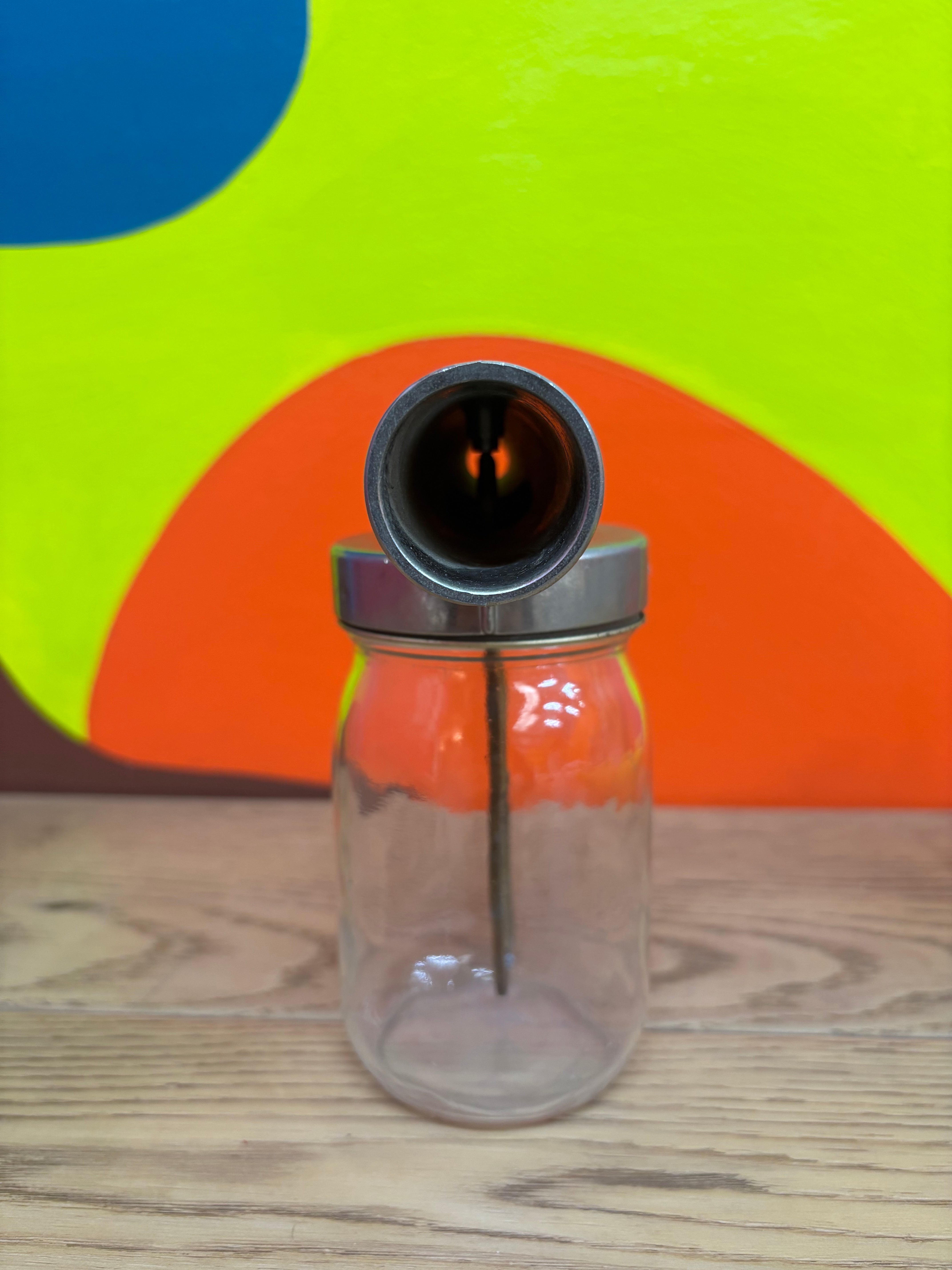 Rainbow Glass Sprayer Jar