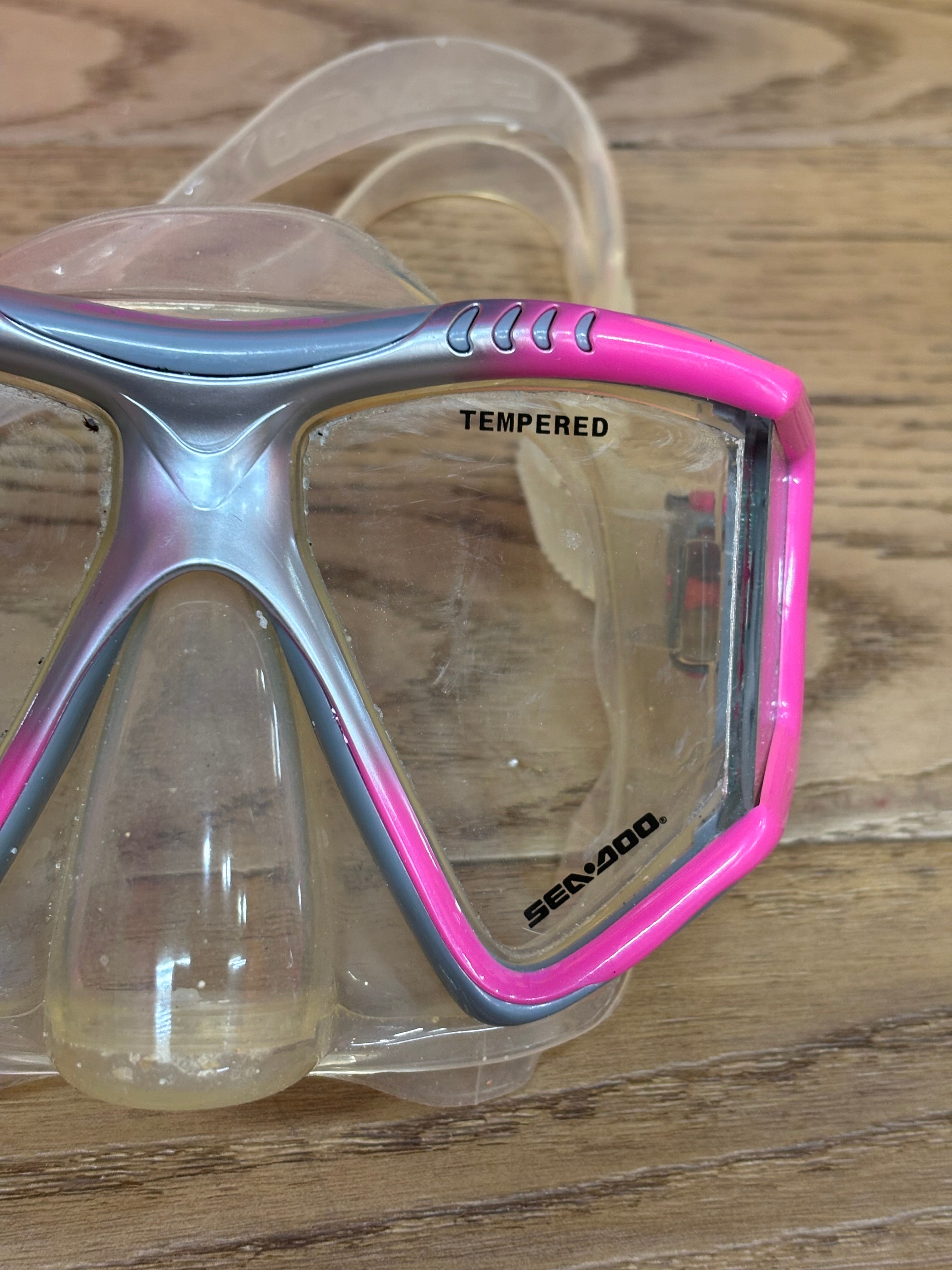 Pink Seadoo Snorkel Set (Women's Size 5-9.5)