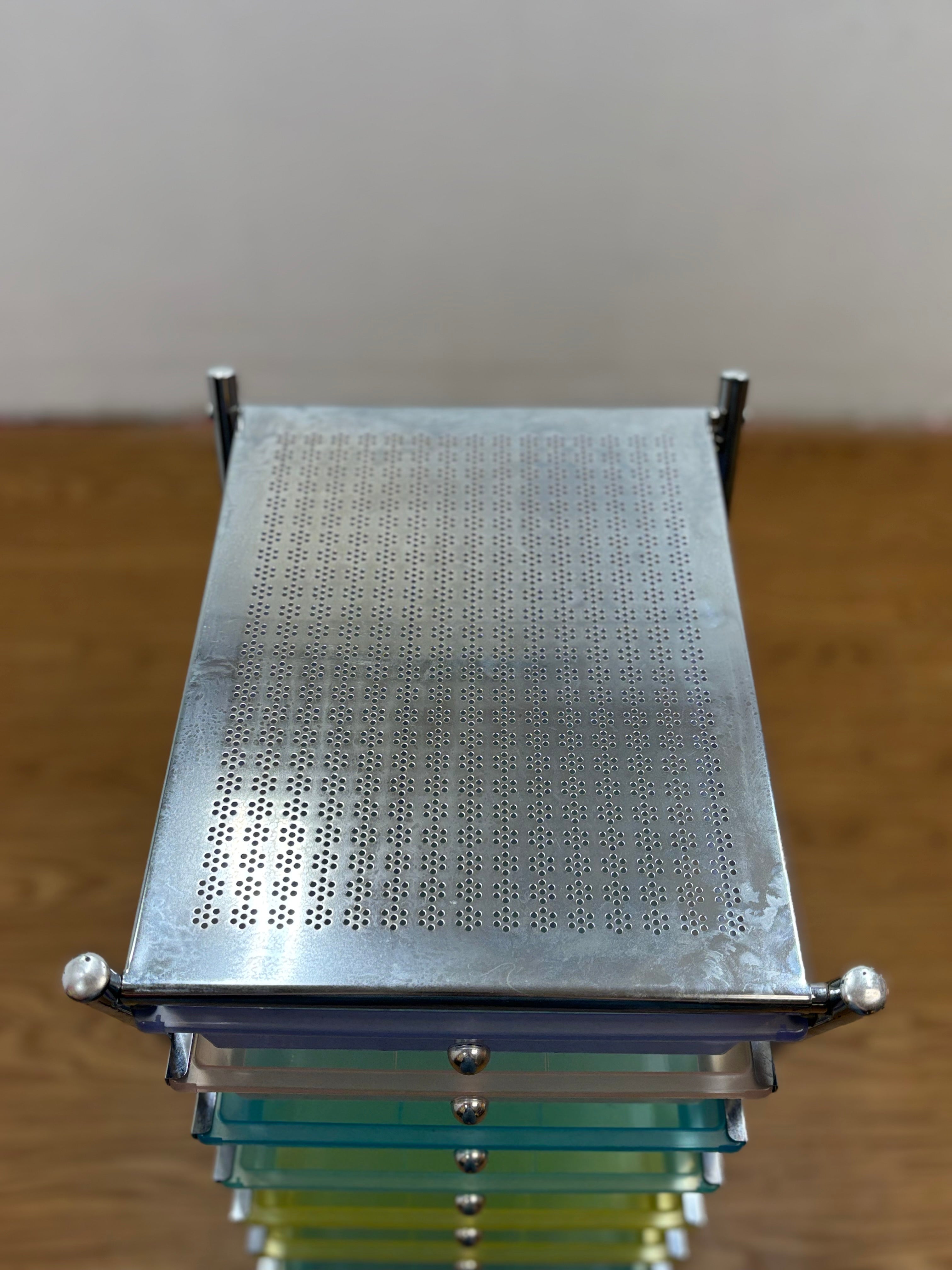 10 Drawer Rolling Cart