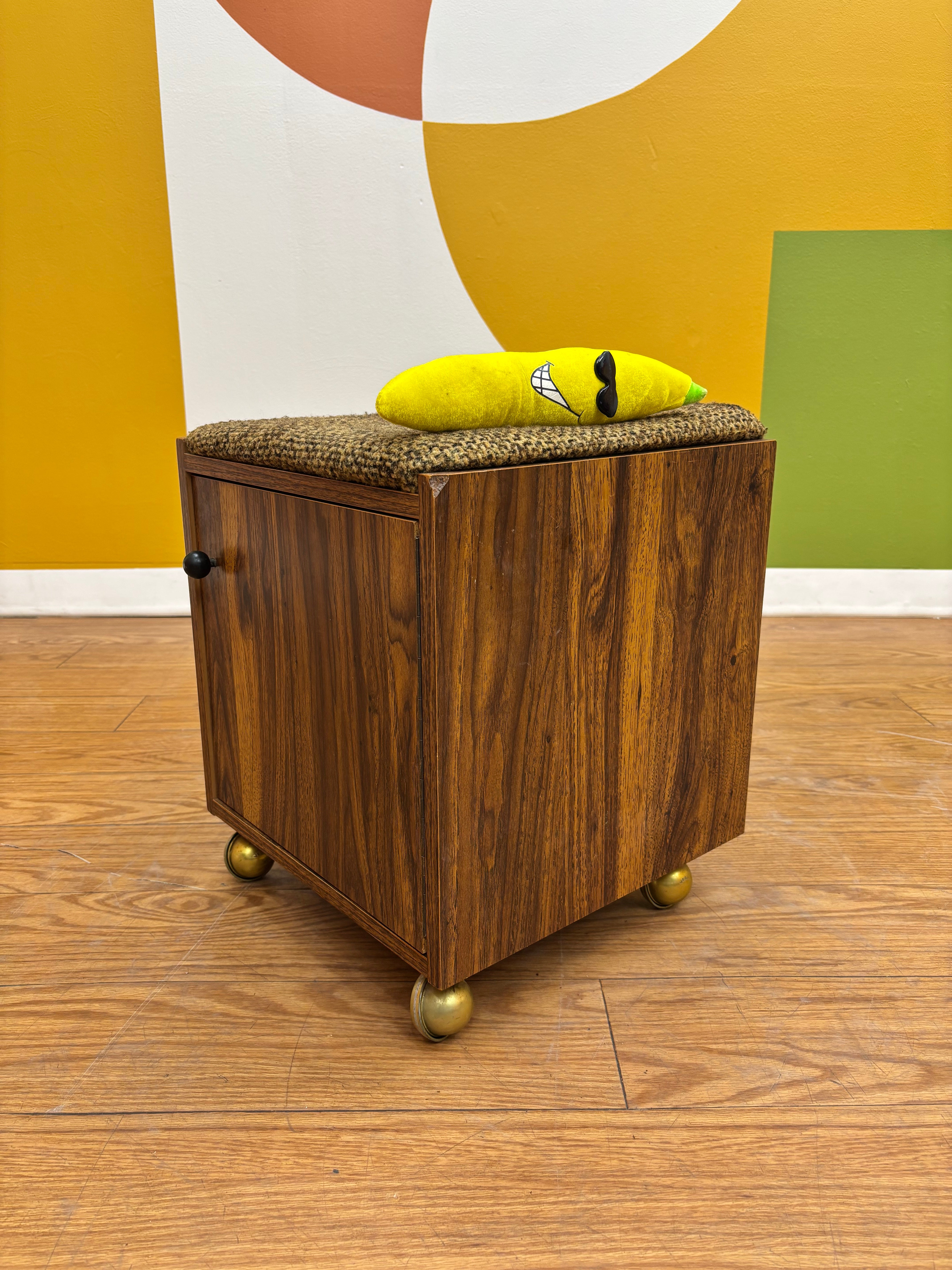 Rolling Stool with Storage