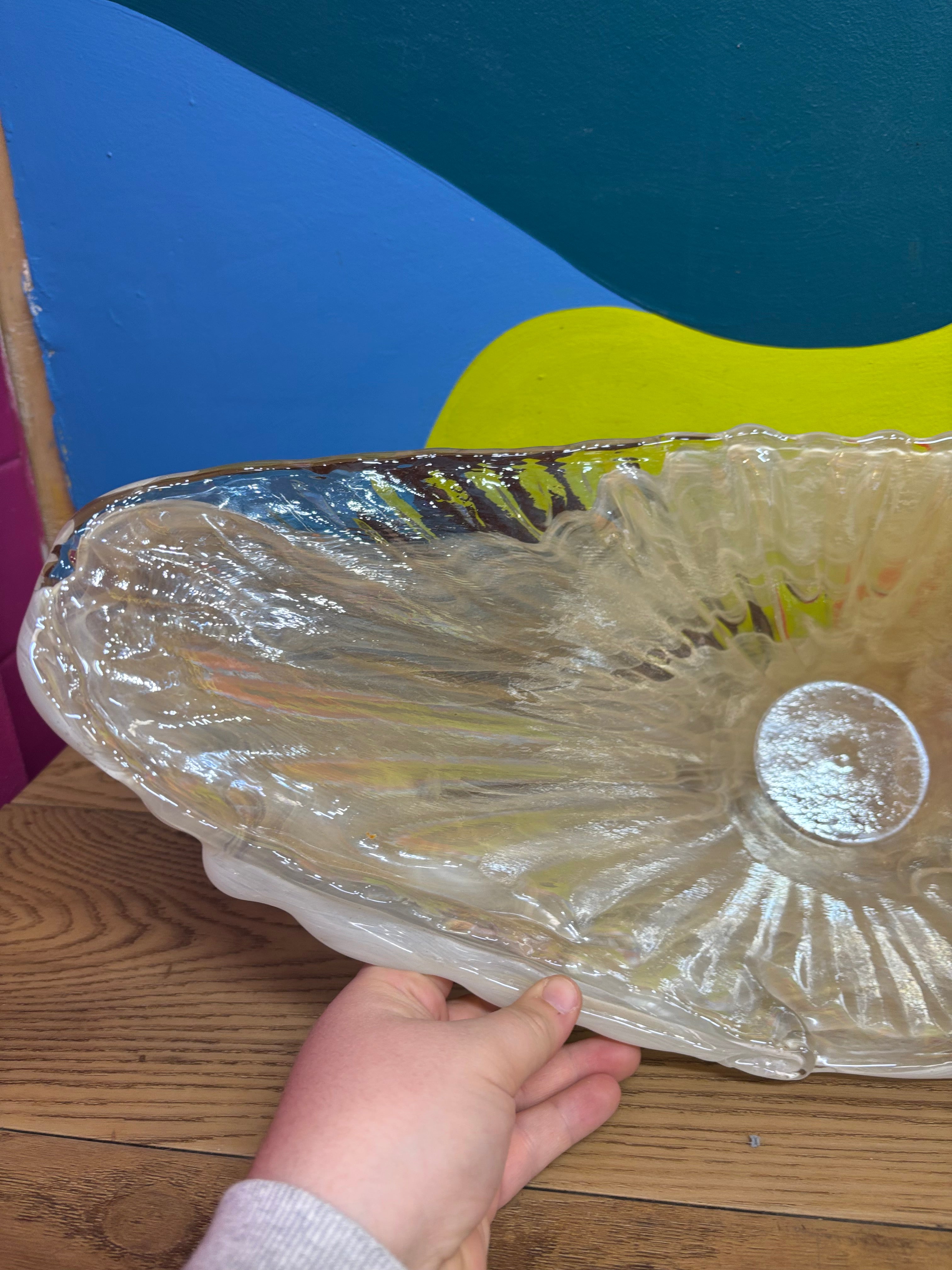 Large Glass Decor Bowl