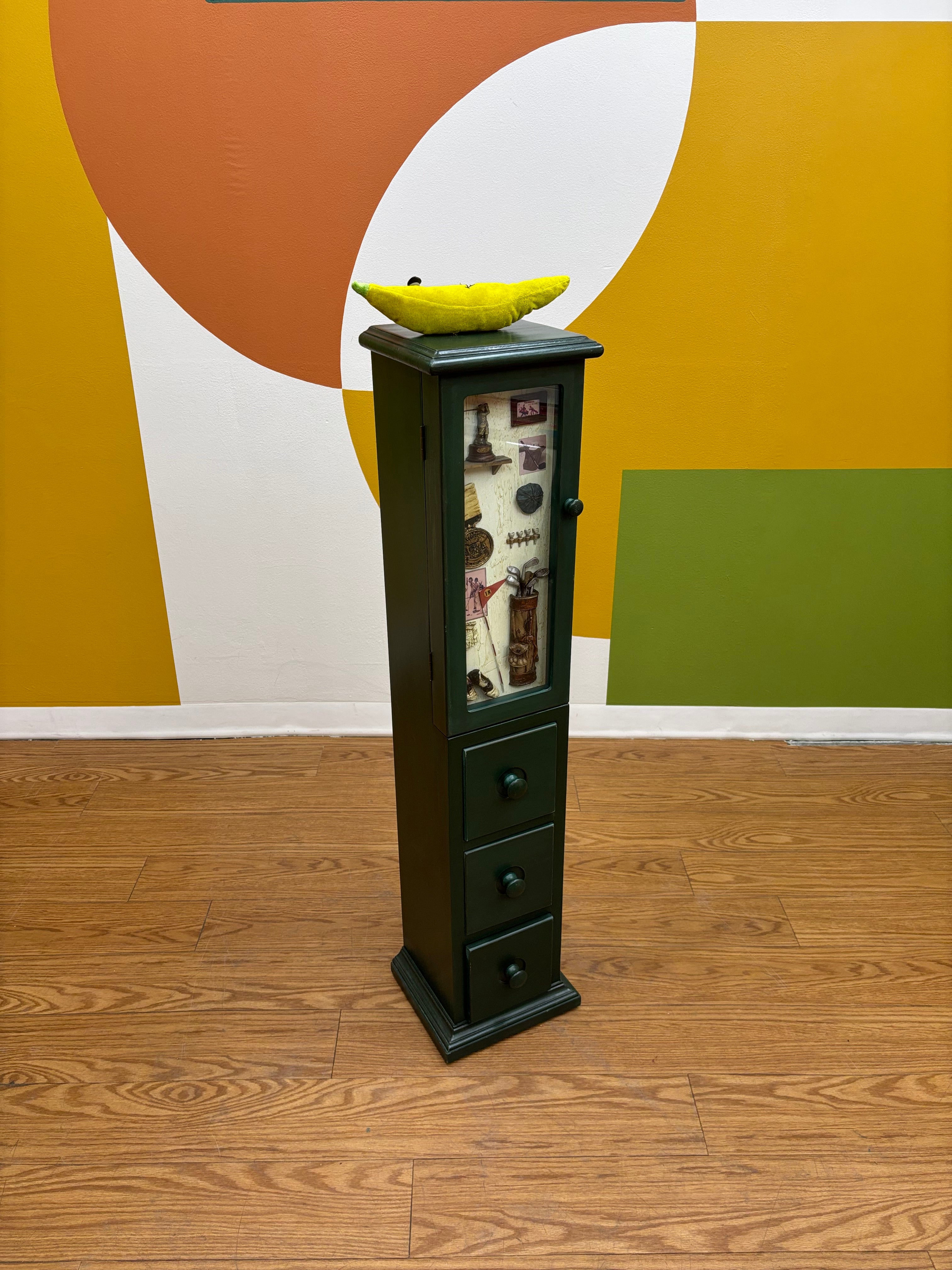 Golf Themed Narrow Cabinet