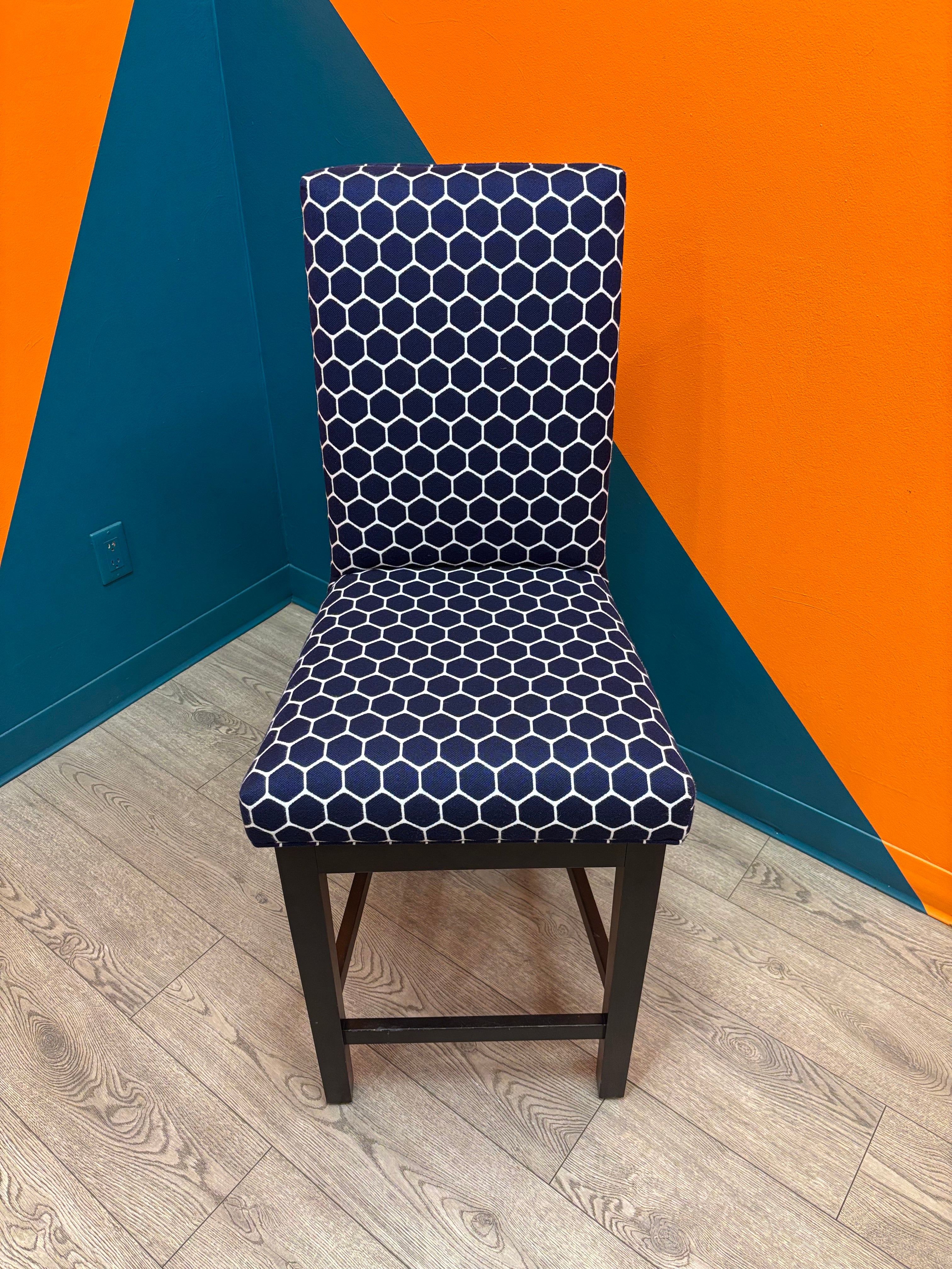 Rotating Blue Dining Room Chair