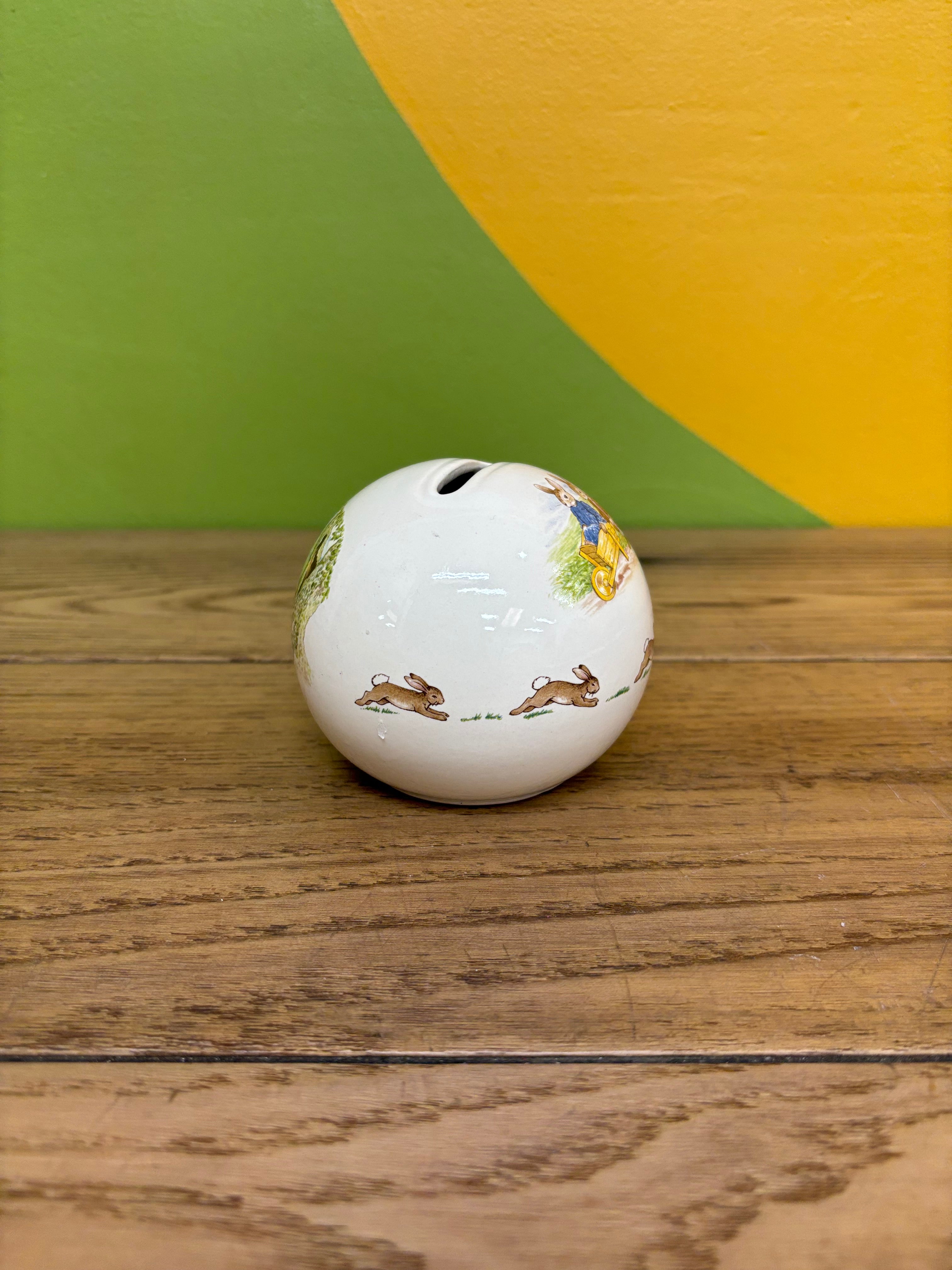 Small Round Bunnykins Coin Bank