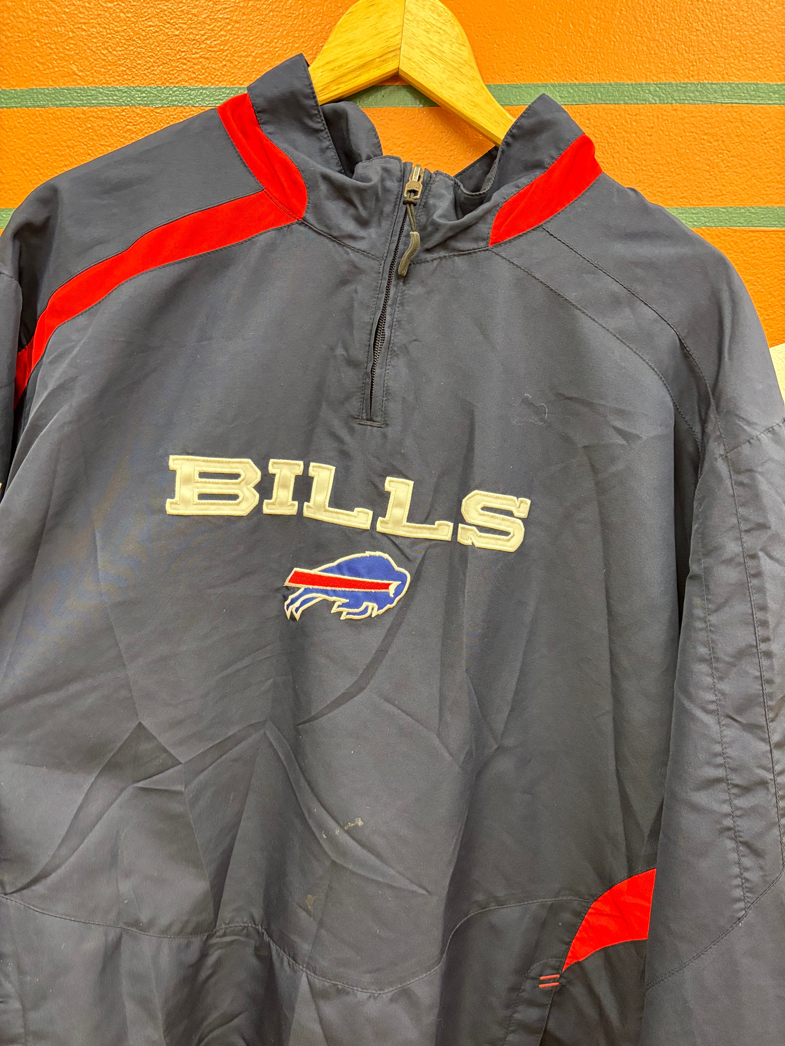 Buffalo Bills Quarter Zip Windbreaker - Unisex Size XL