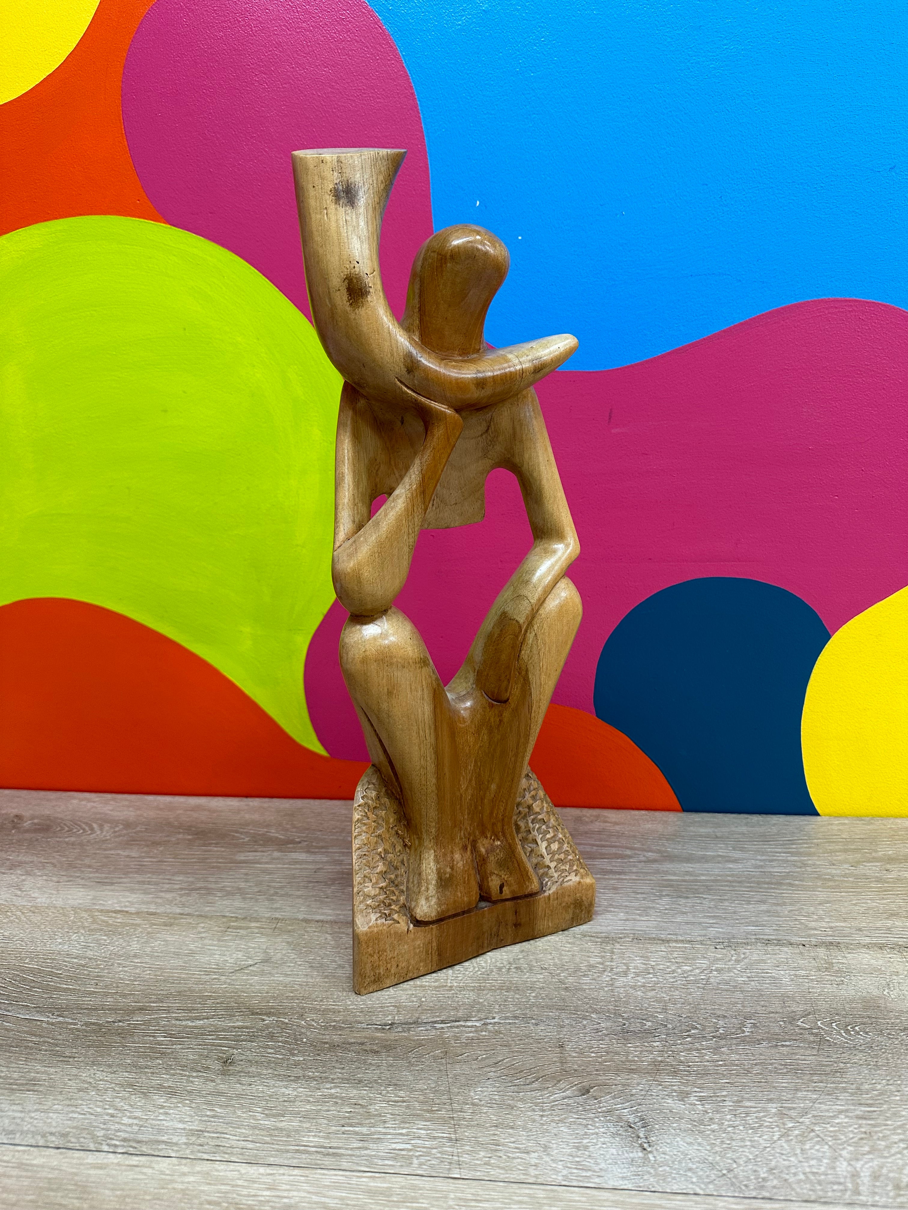 Hand Carved Wooden Sculpture #2