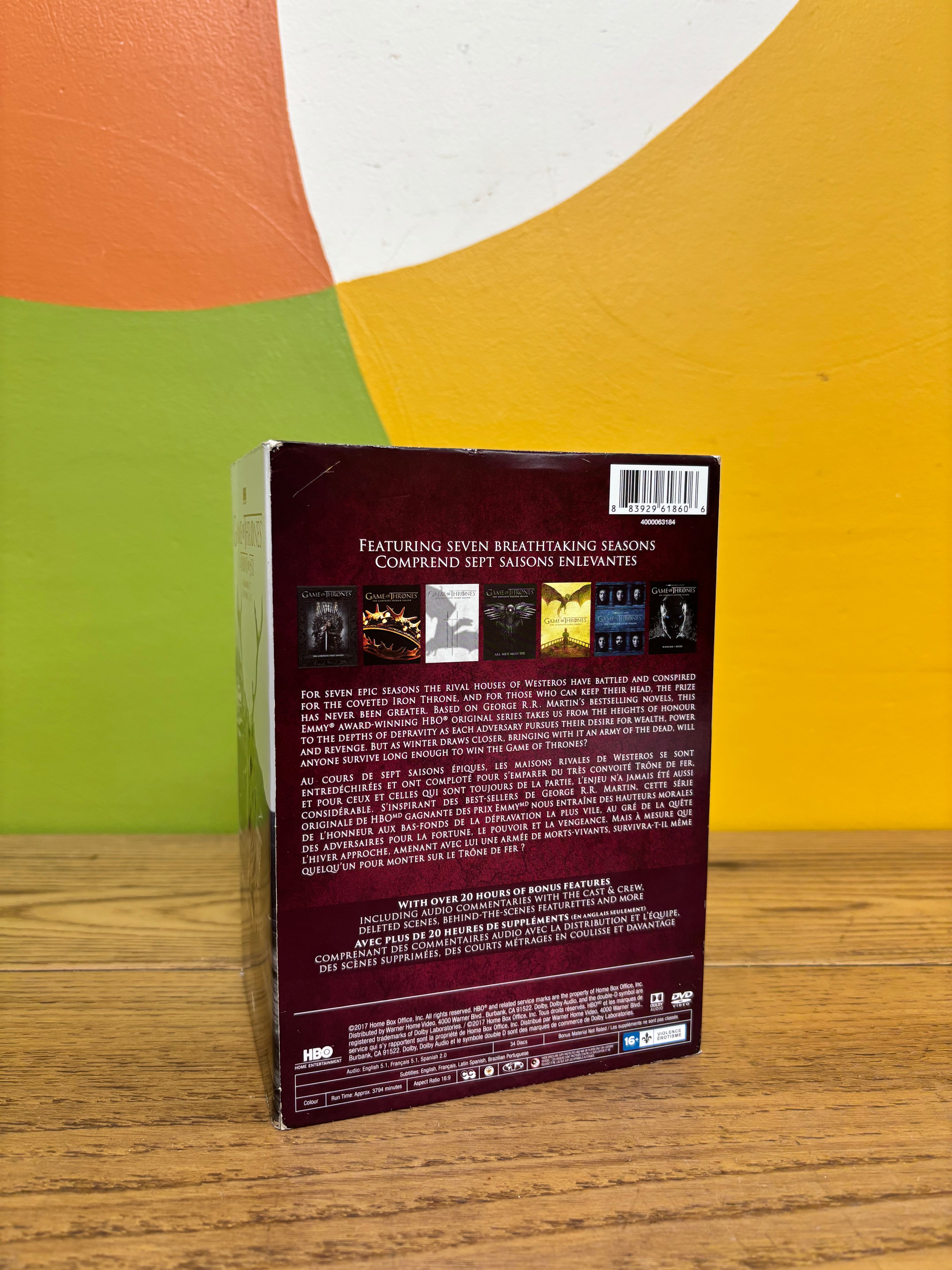 Game of Thrones: The Complete Seasons DVD Box Set