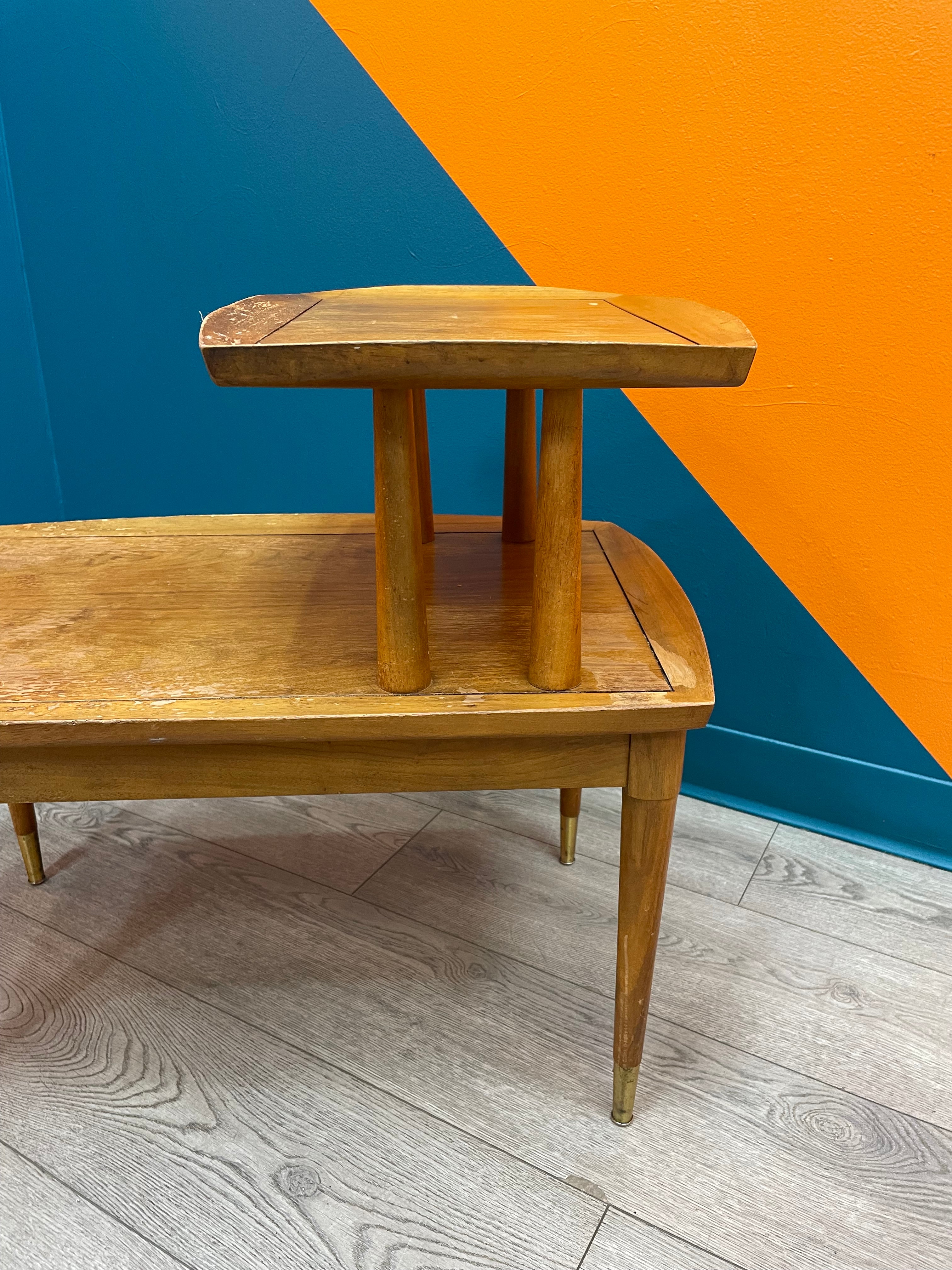 Deilcraft Wood Telephone Table #1