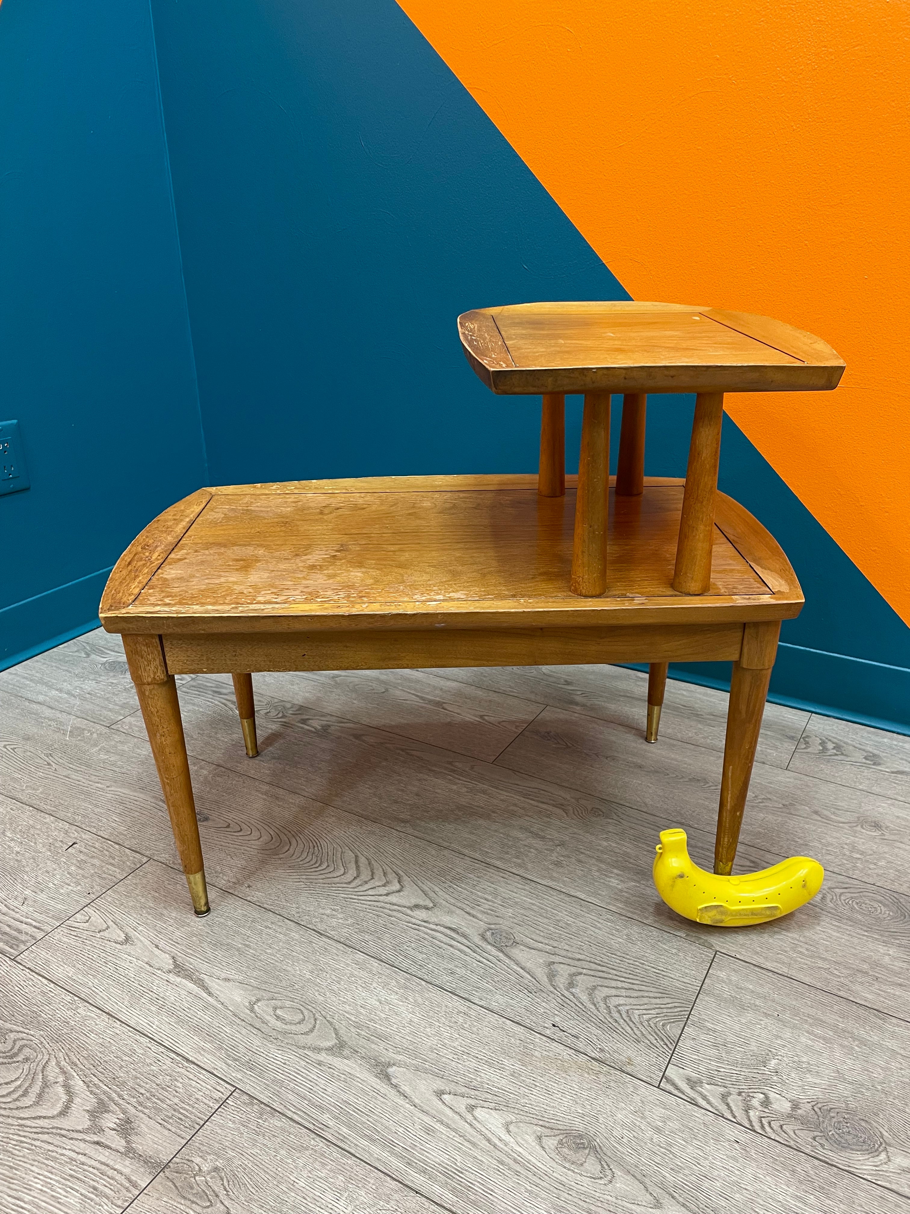 Deilcraft Wood Telephone Table #1