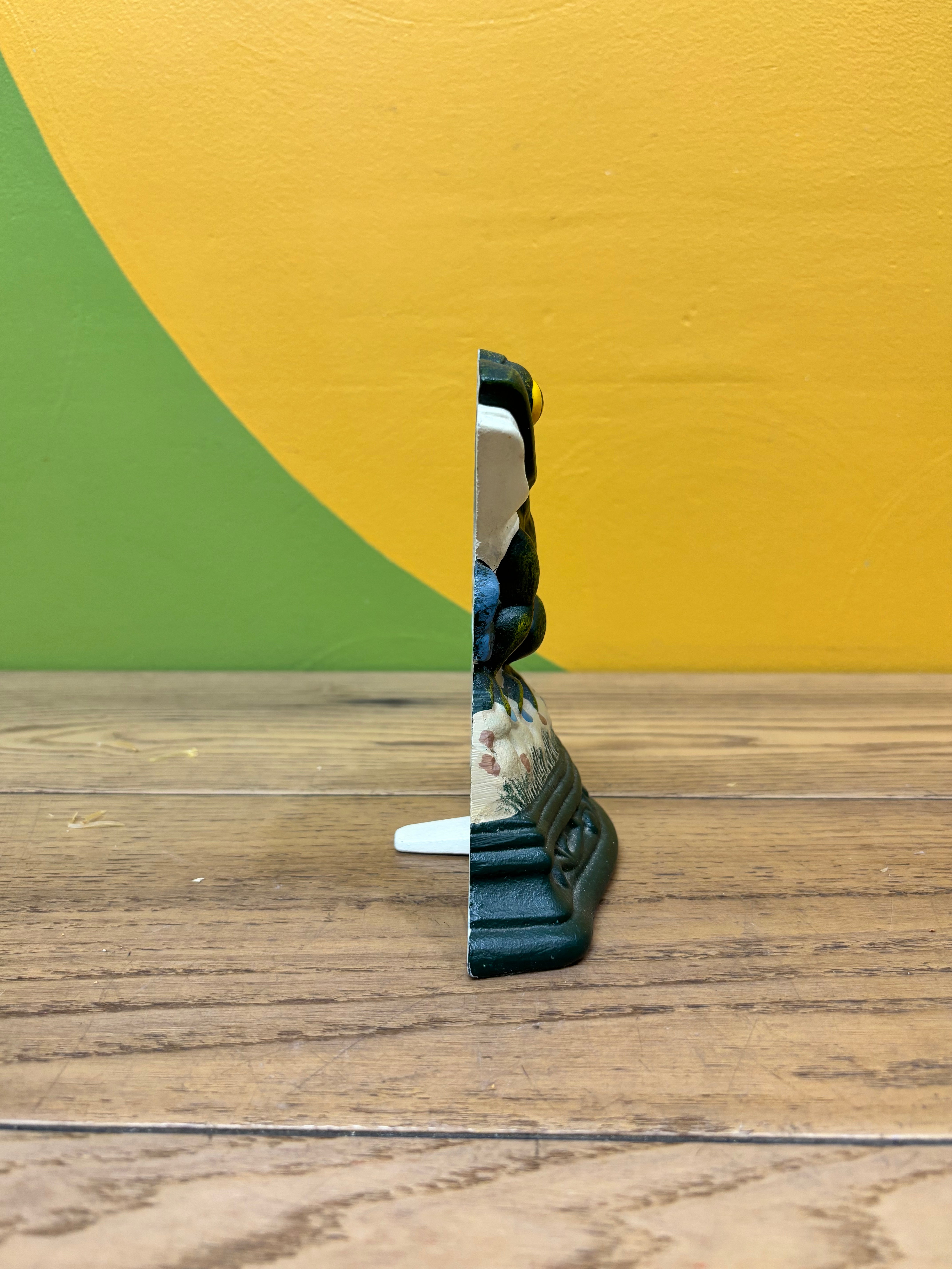 Painted Cast Iron Frog Door Stopper