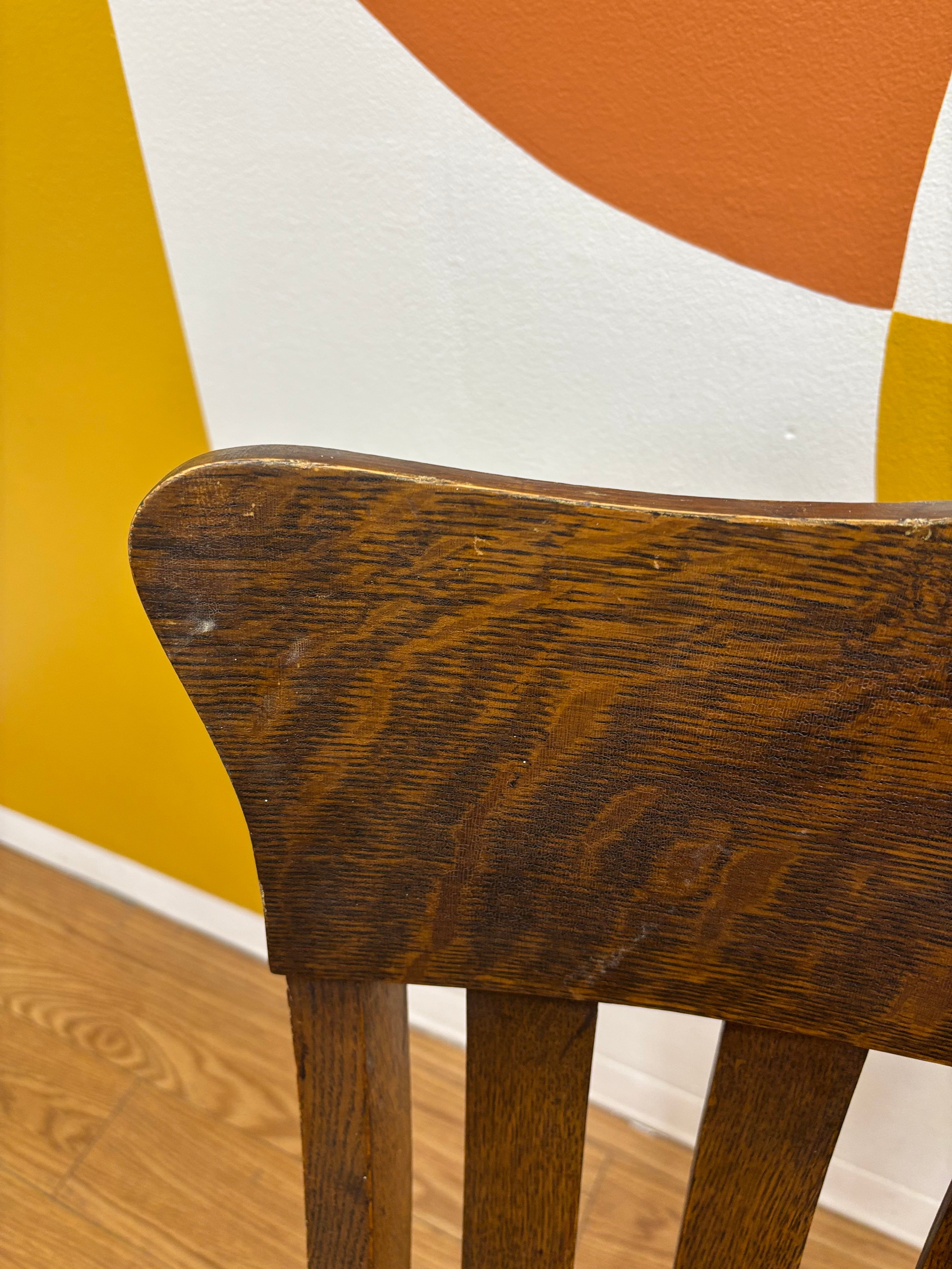 Wood Floral Rocking Chair