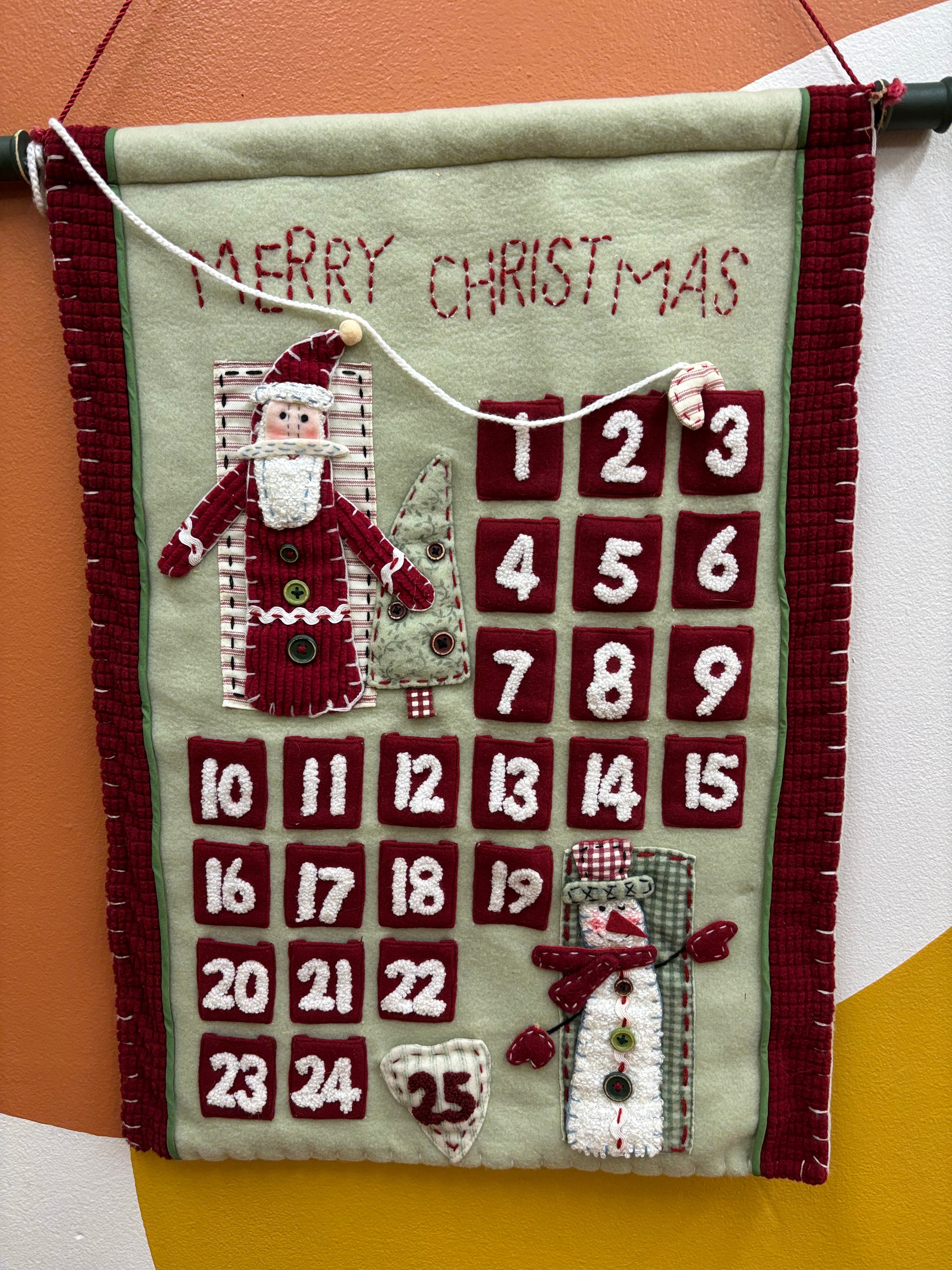 Fabric Christmas Advent Calendar