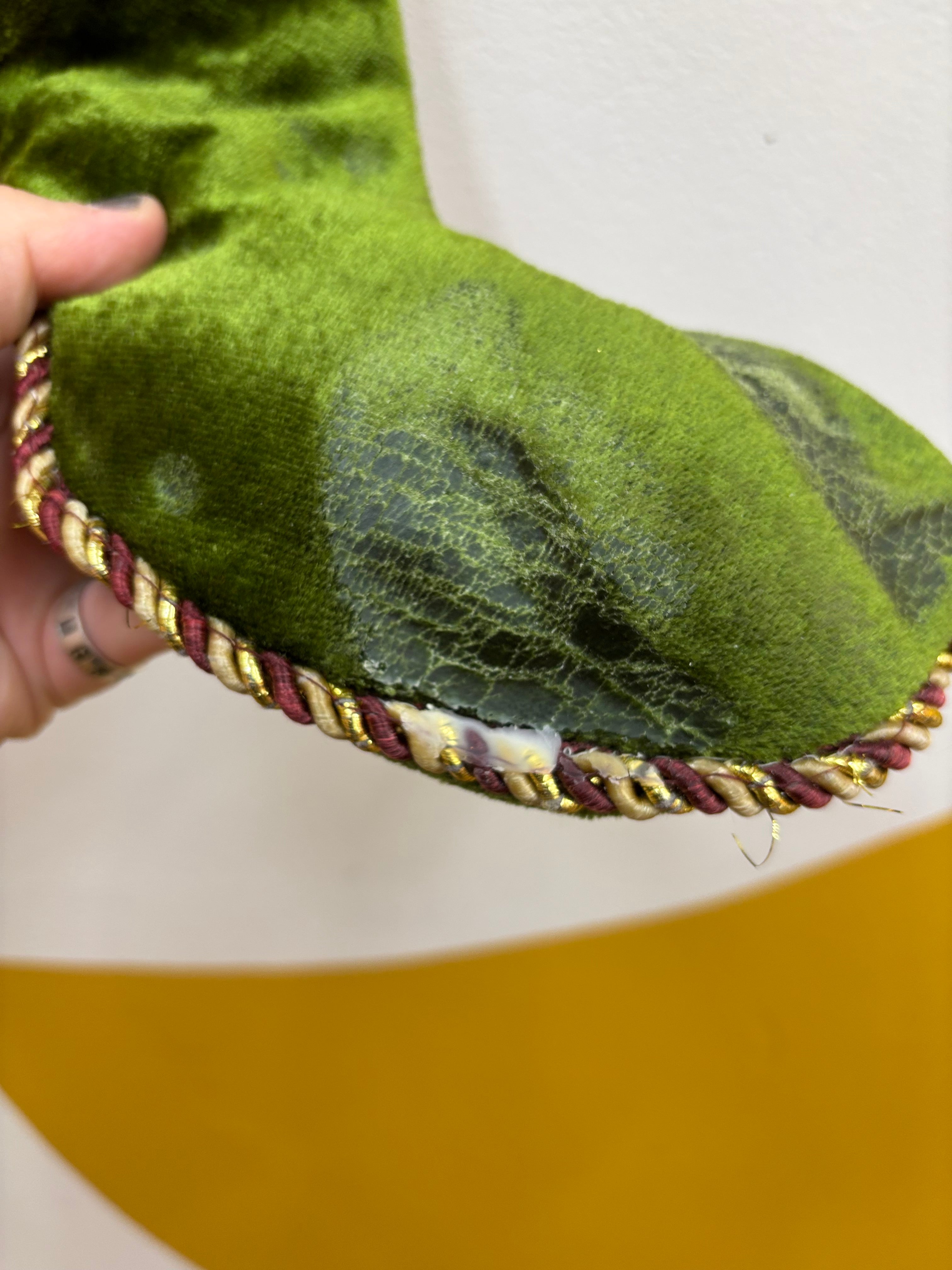 Green Elf Style Stocking