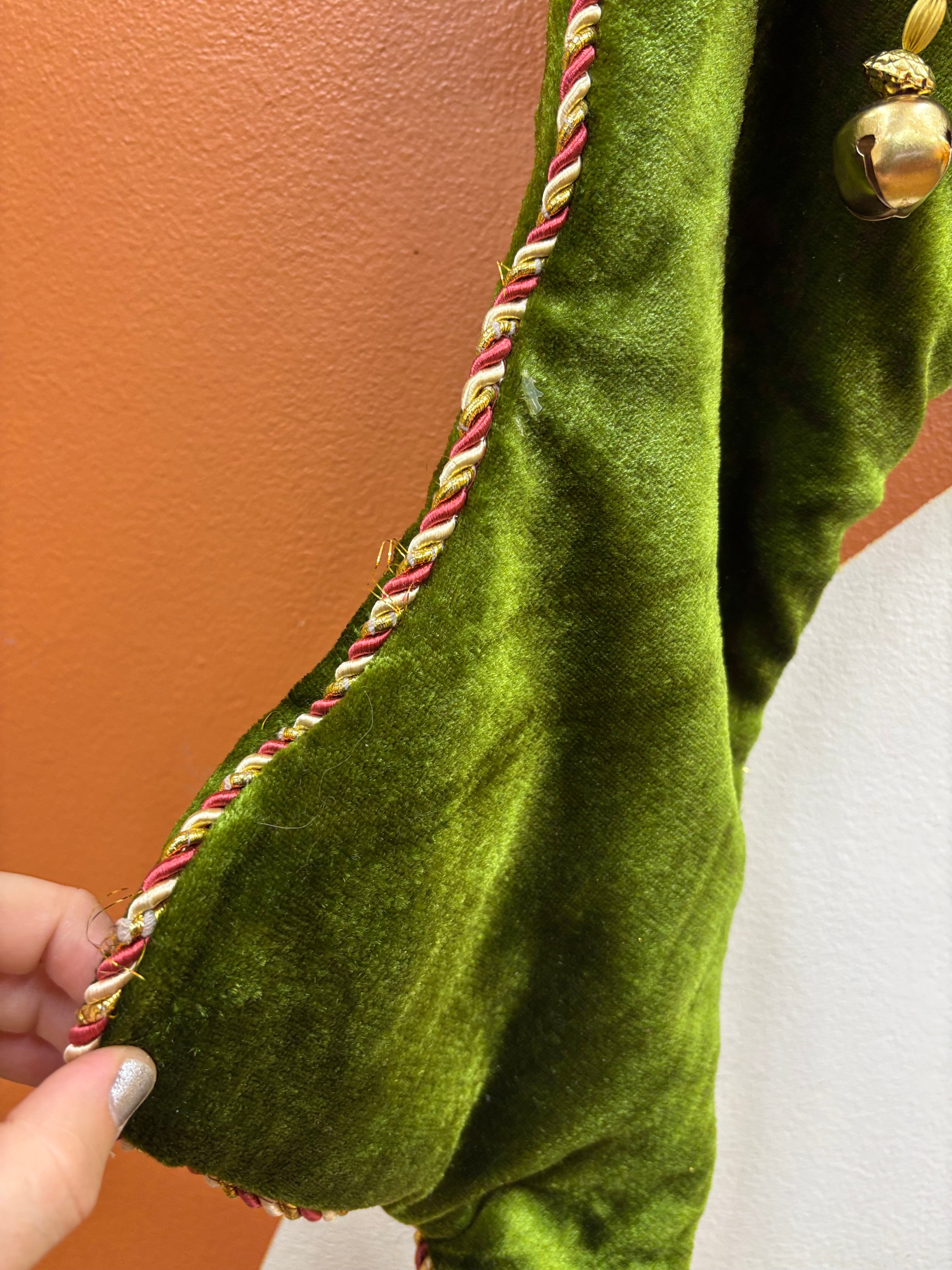 Green Elf Style Stocking
