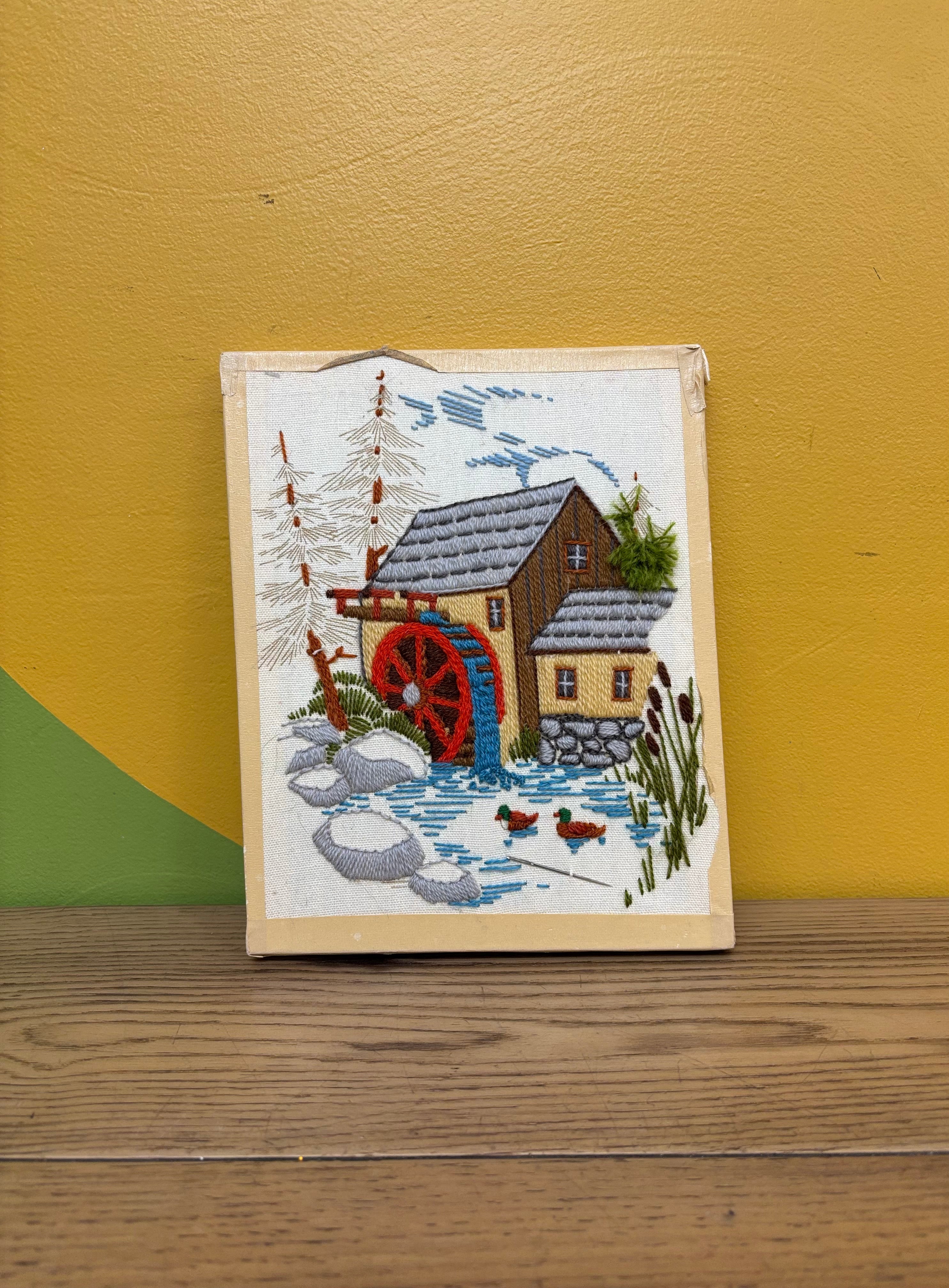 Unfinished Pine Valley Mill Embroidery