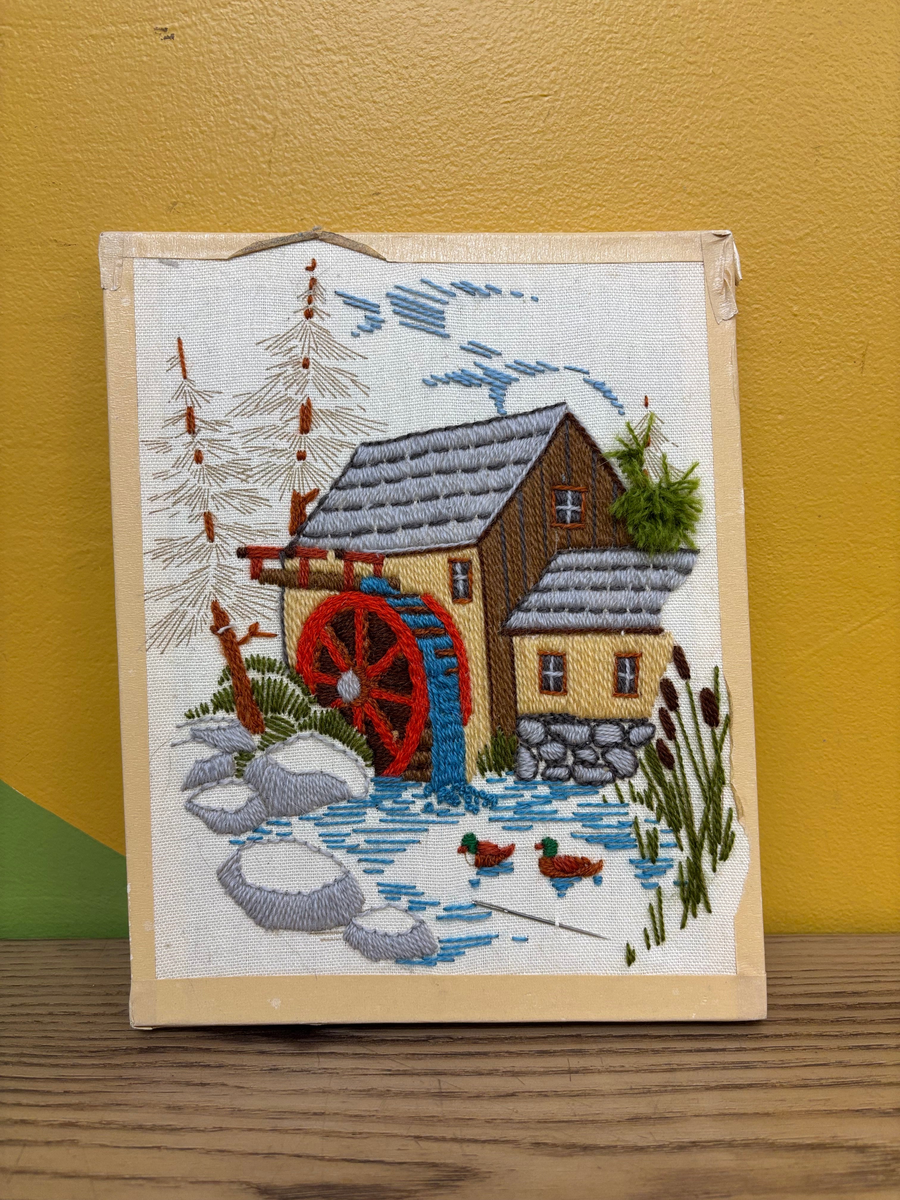 Unfinished Pine Valley Mill Embroidery