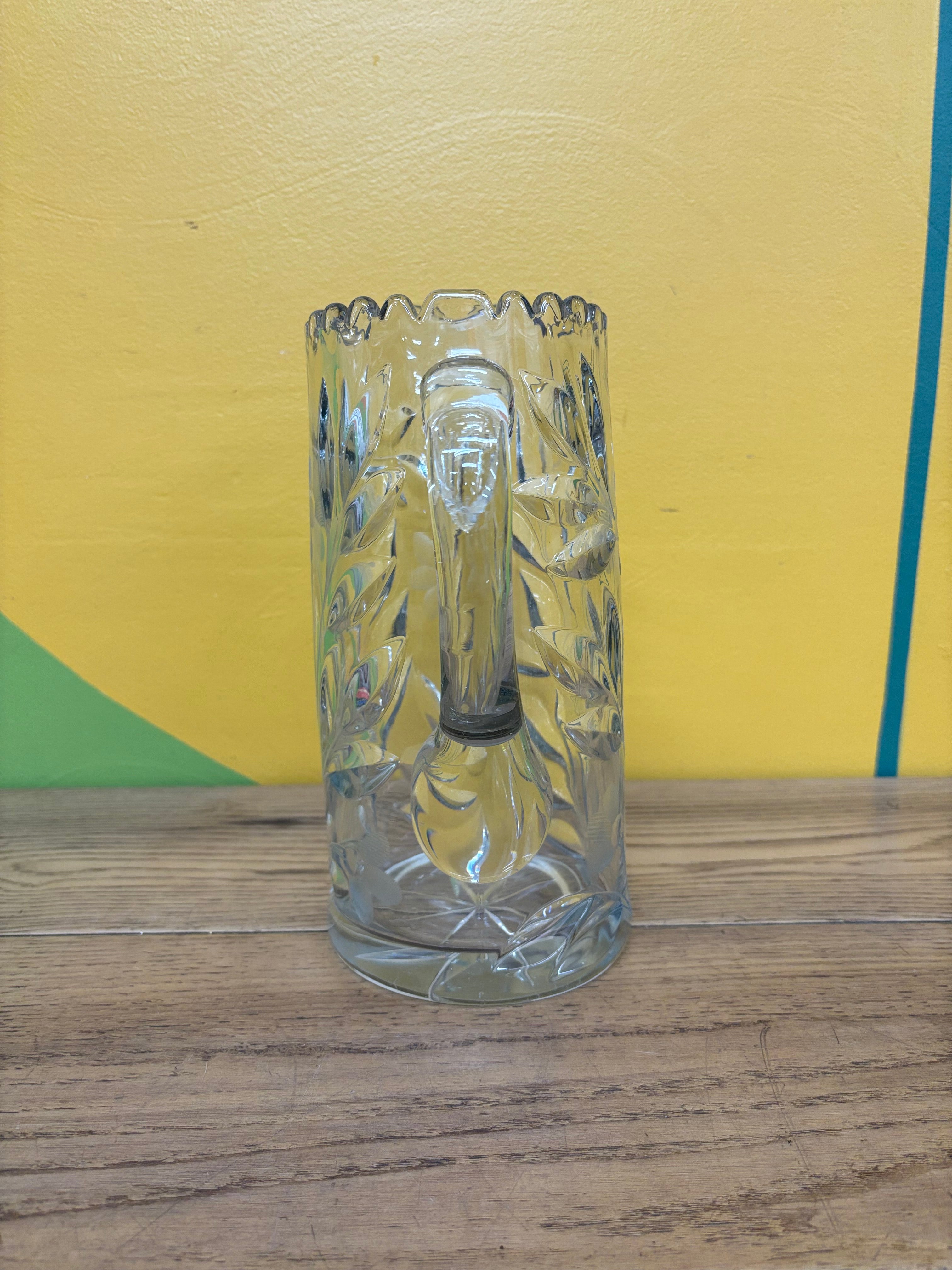 Glass Etched Pitcher