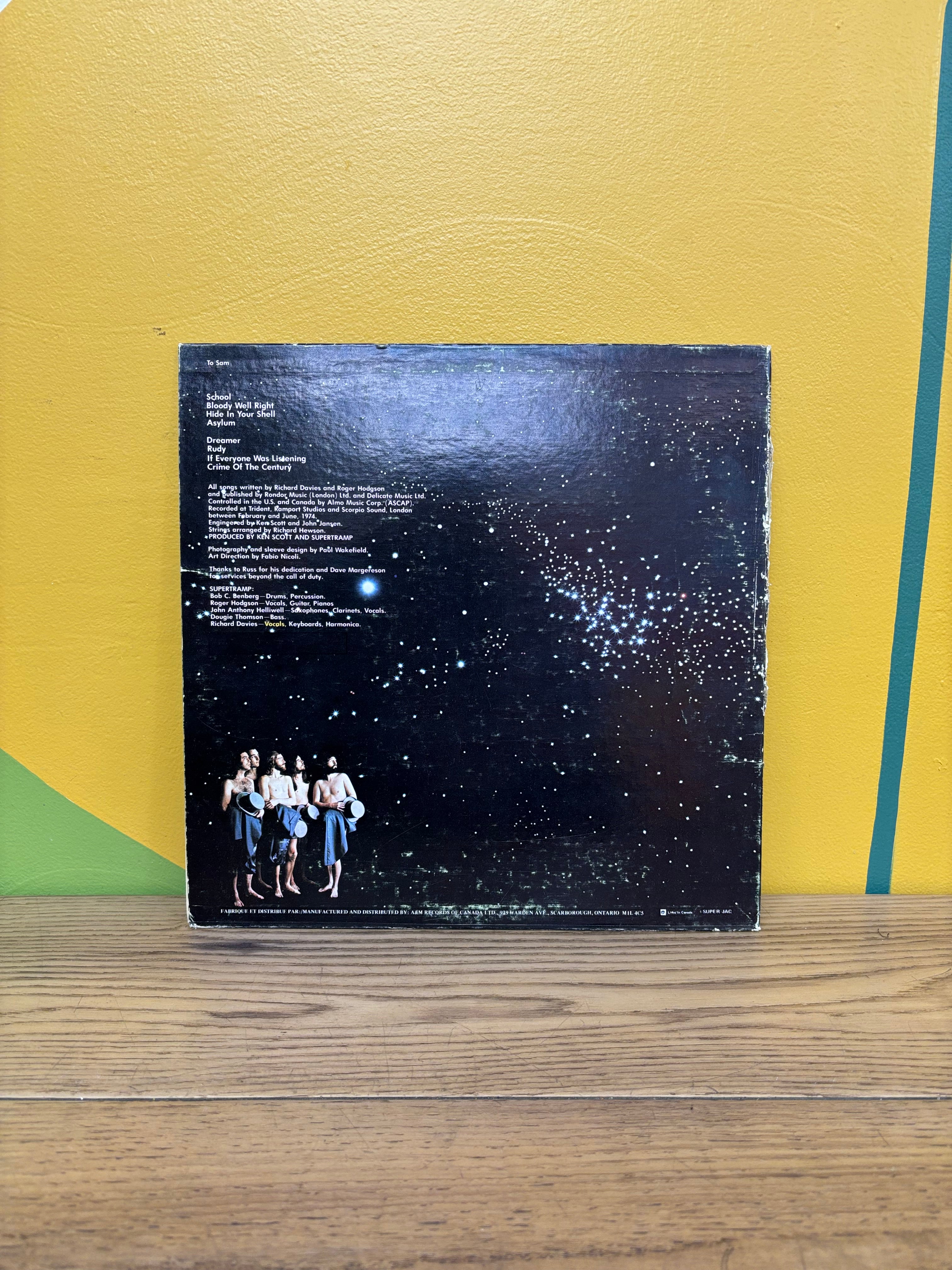 Supertramp Vinyl - Crime of the Century