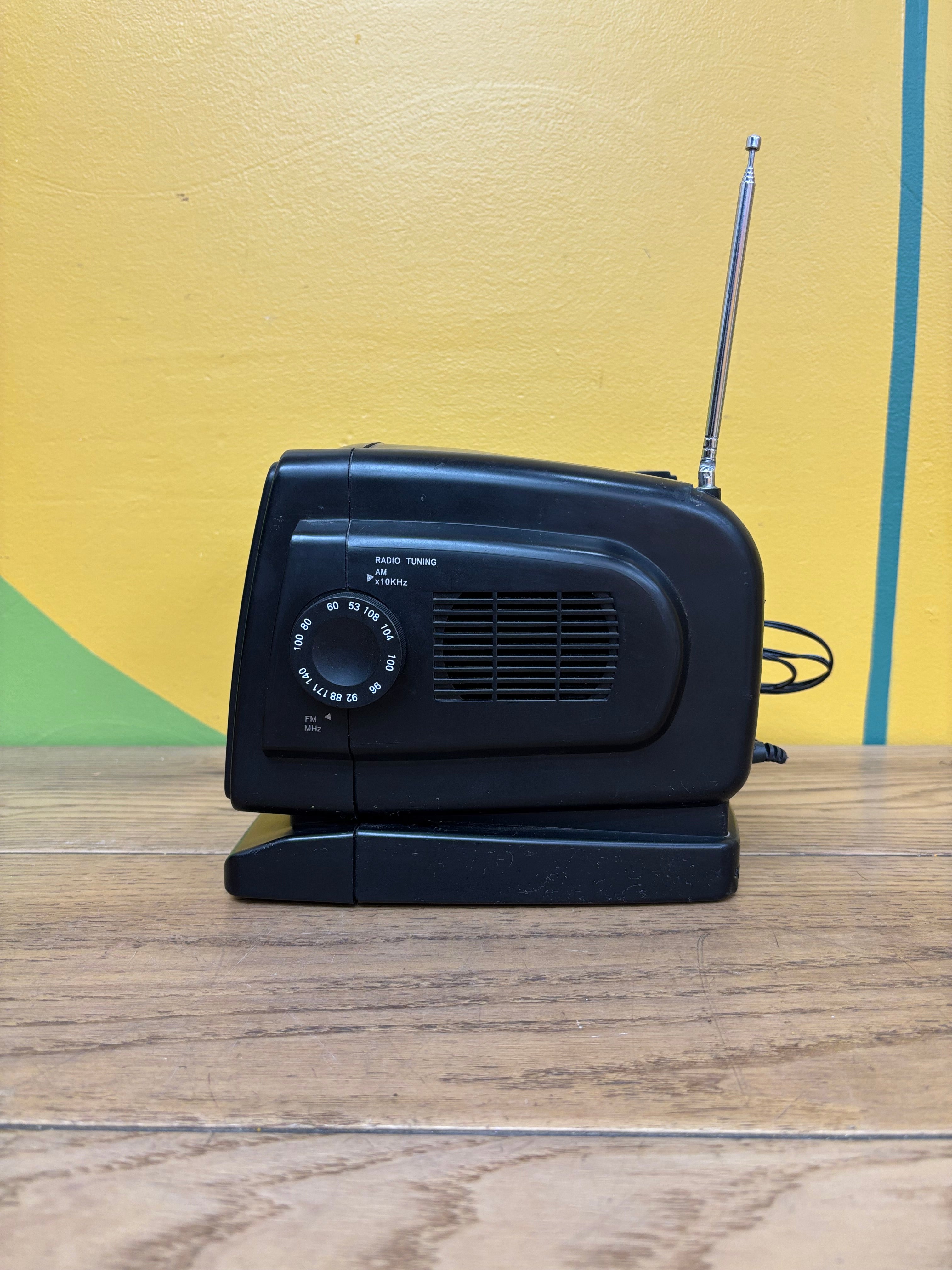 Curtis 5" Black & White Television with AM/FM Radio
