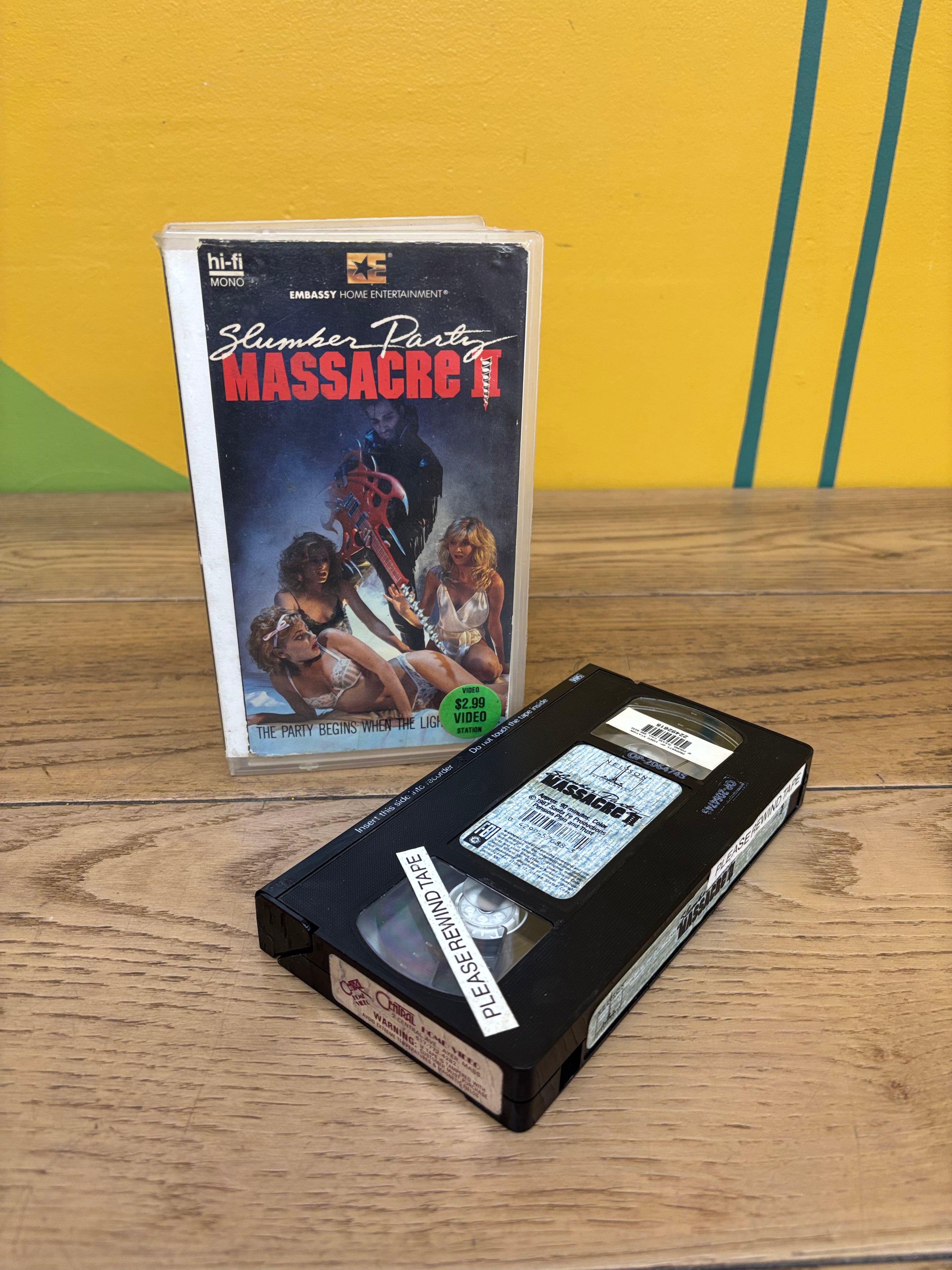 Slumber Party Massacre II VHS