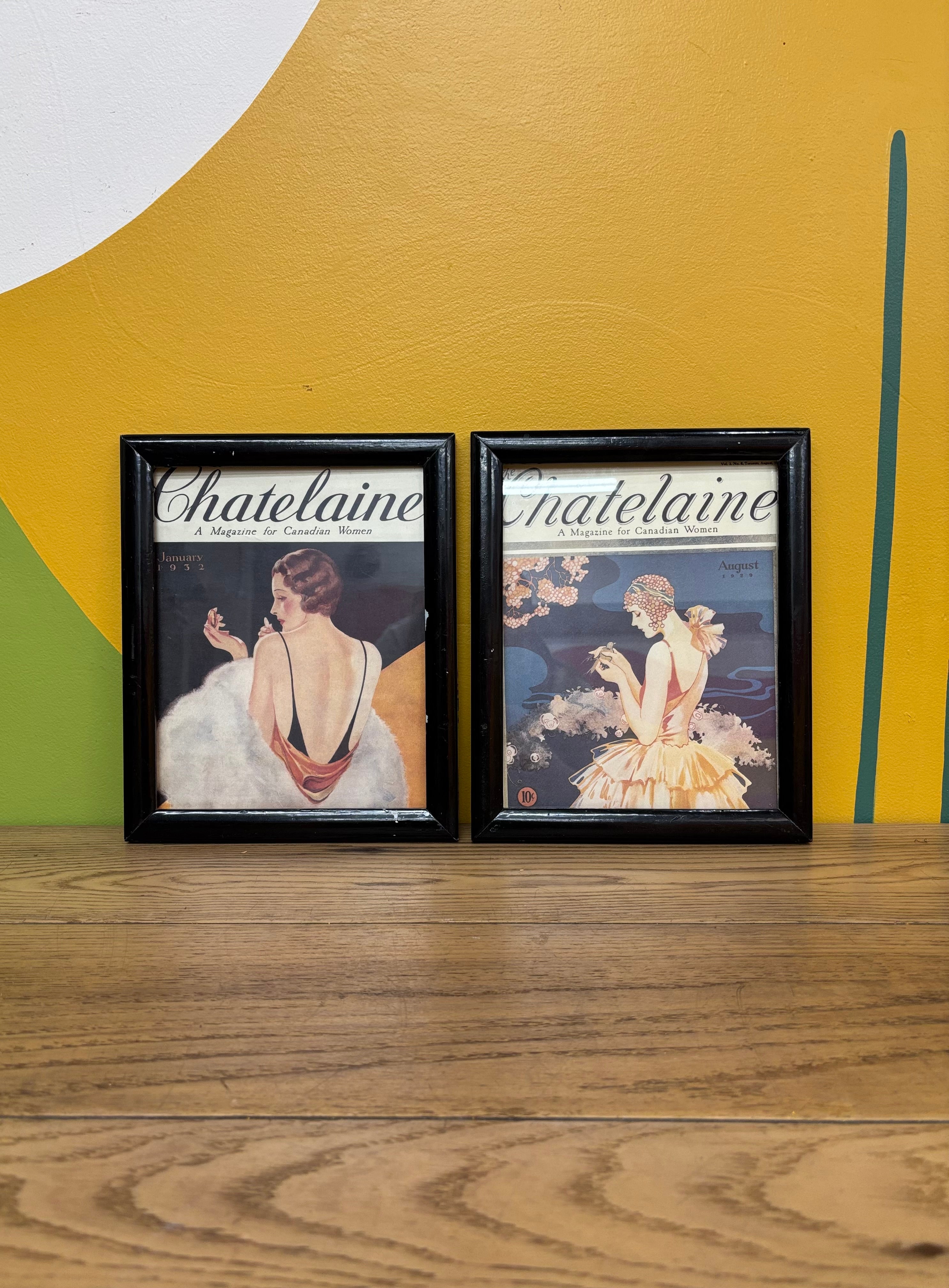 (2) Chatelaine Magazine Cover Prints