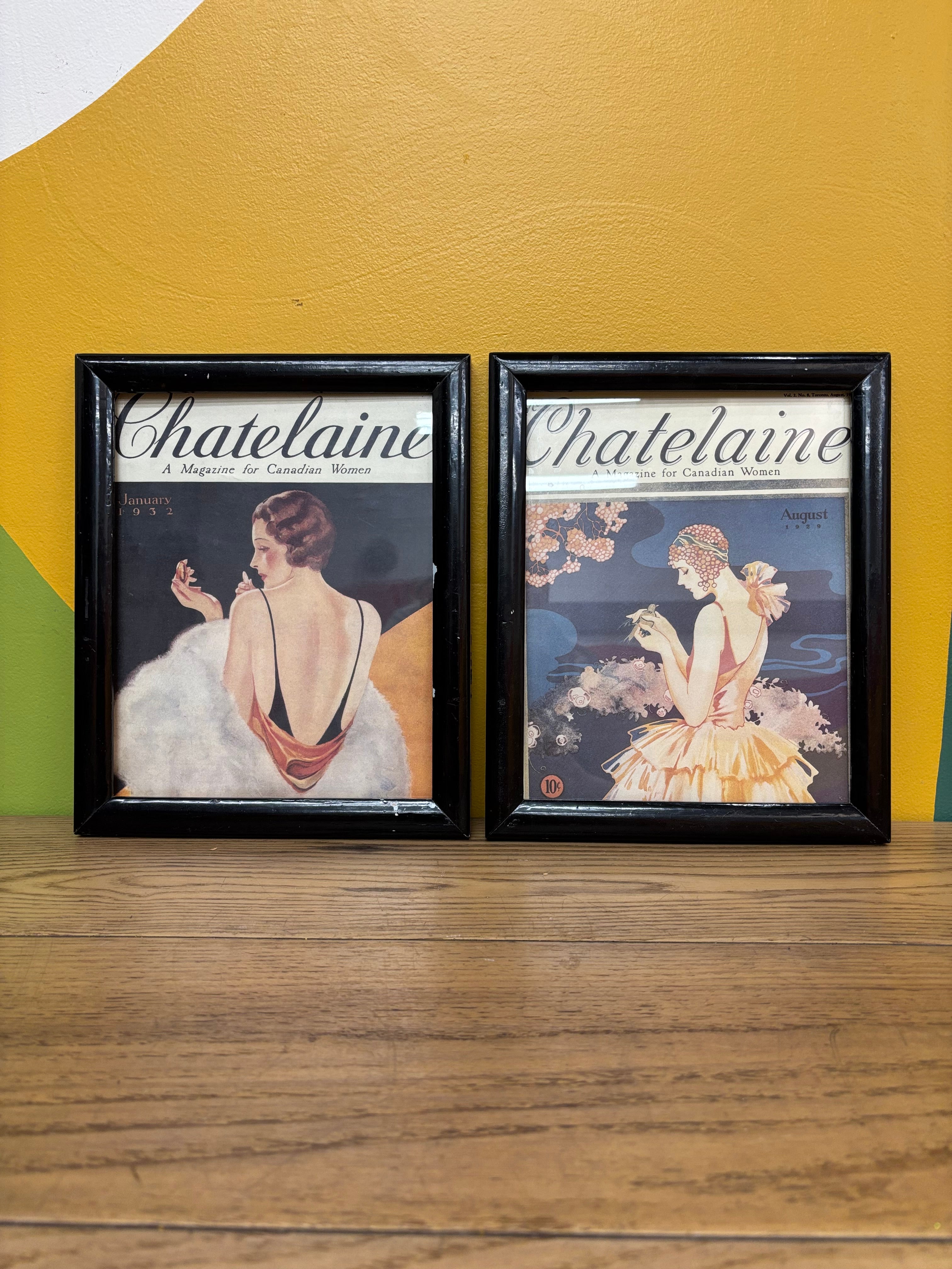 (2) Chatelaine Magazine Cover Prints