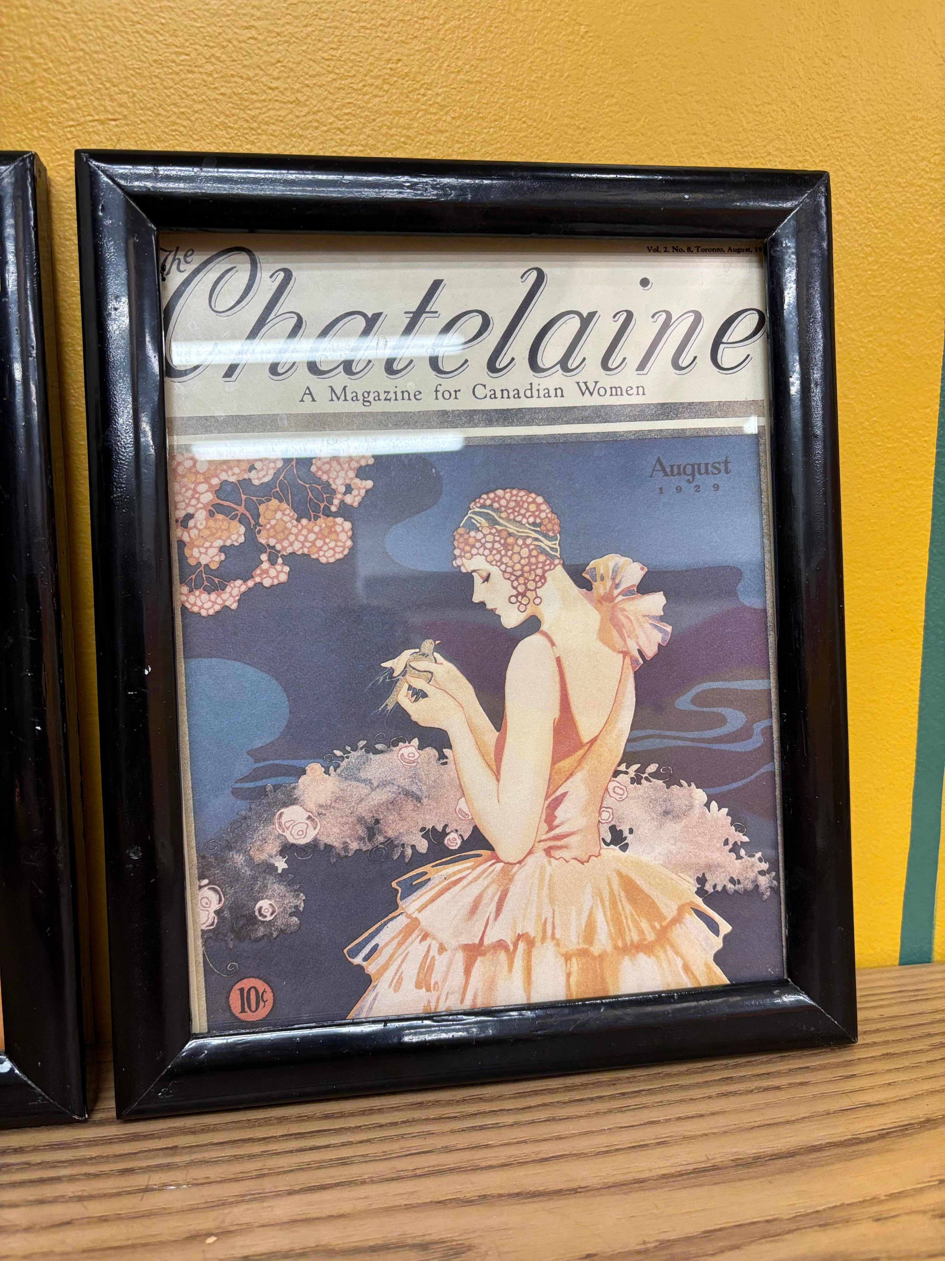 (2) Chatelaine Magazine Cover Prints