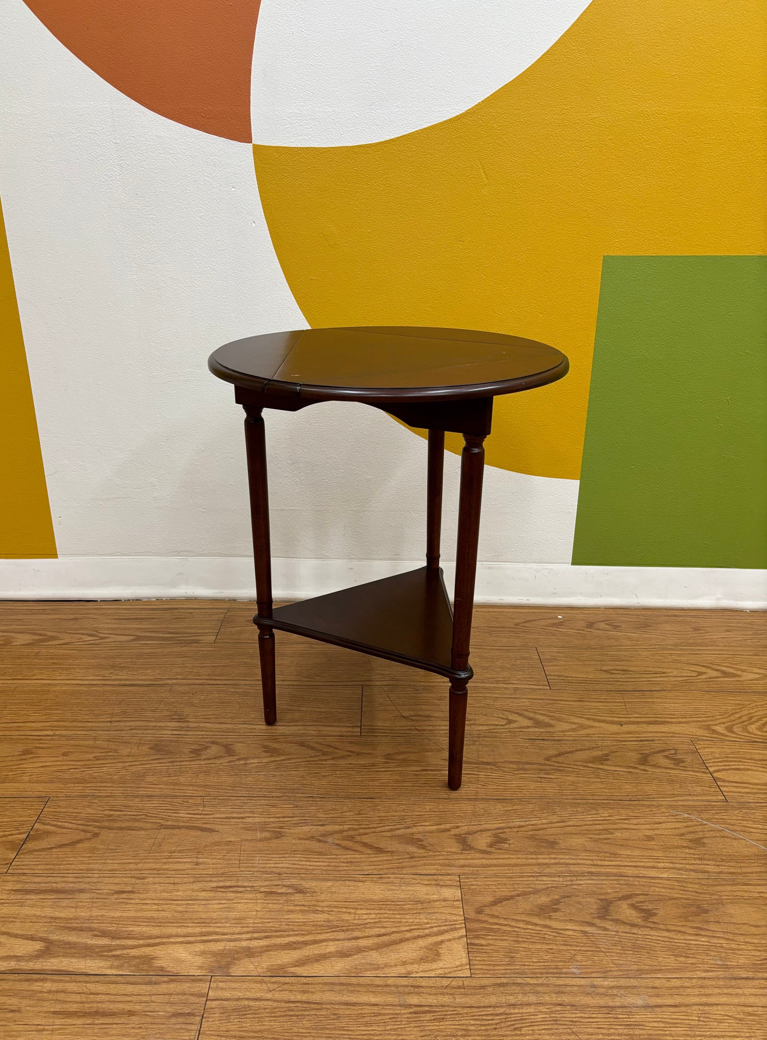 Triple Drop Leaf Folding Side Table (Bombay)