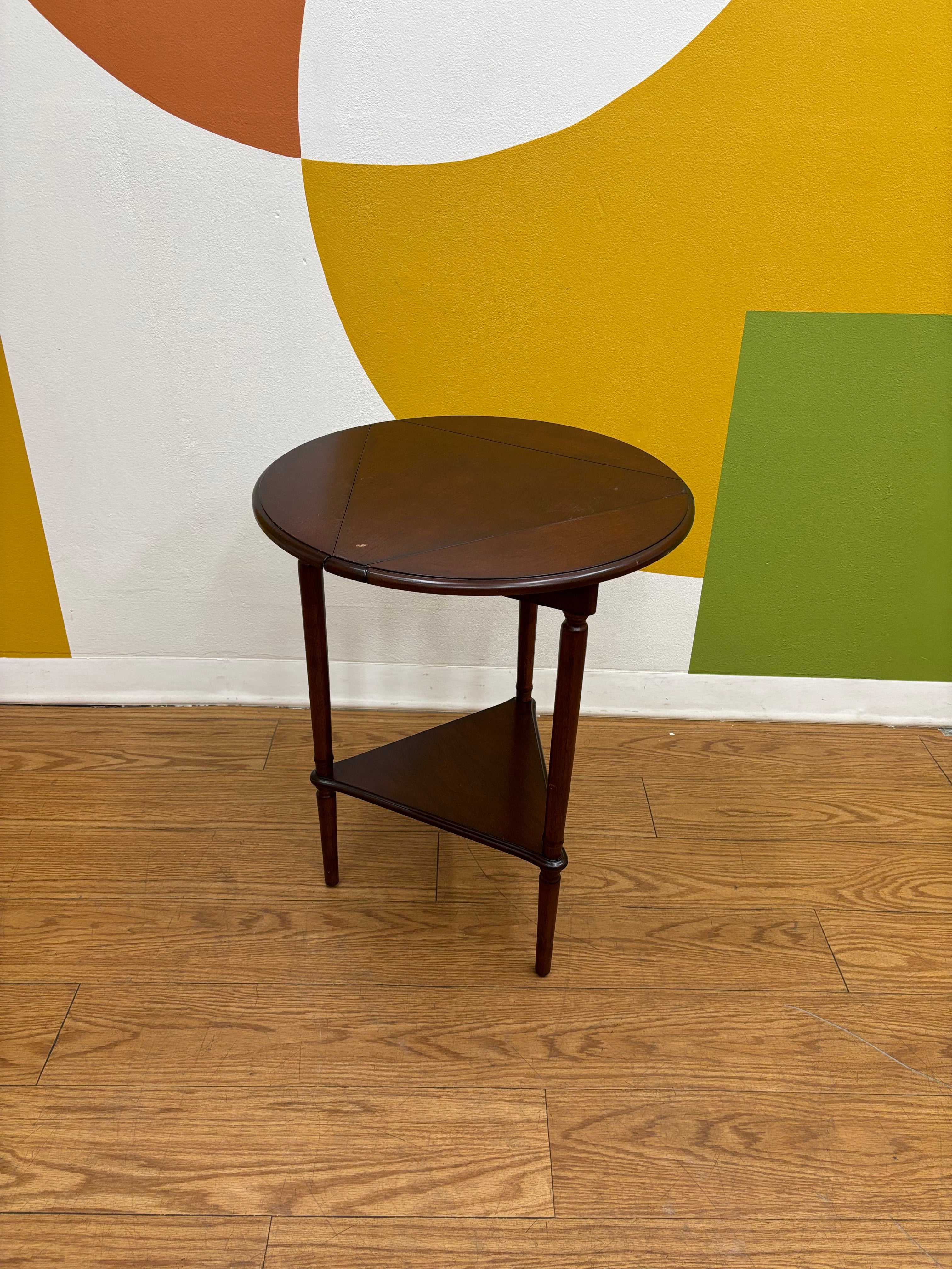 Triple Drop Leaf Folding Side Table (Bombay)