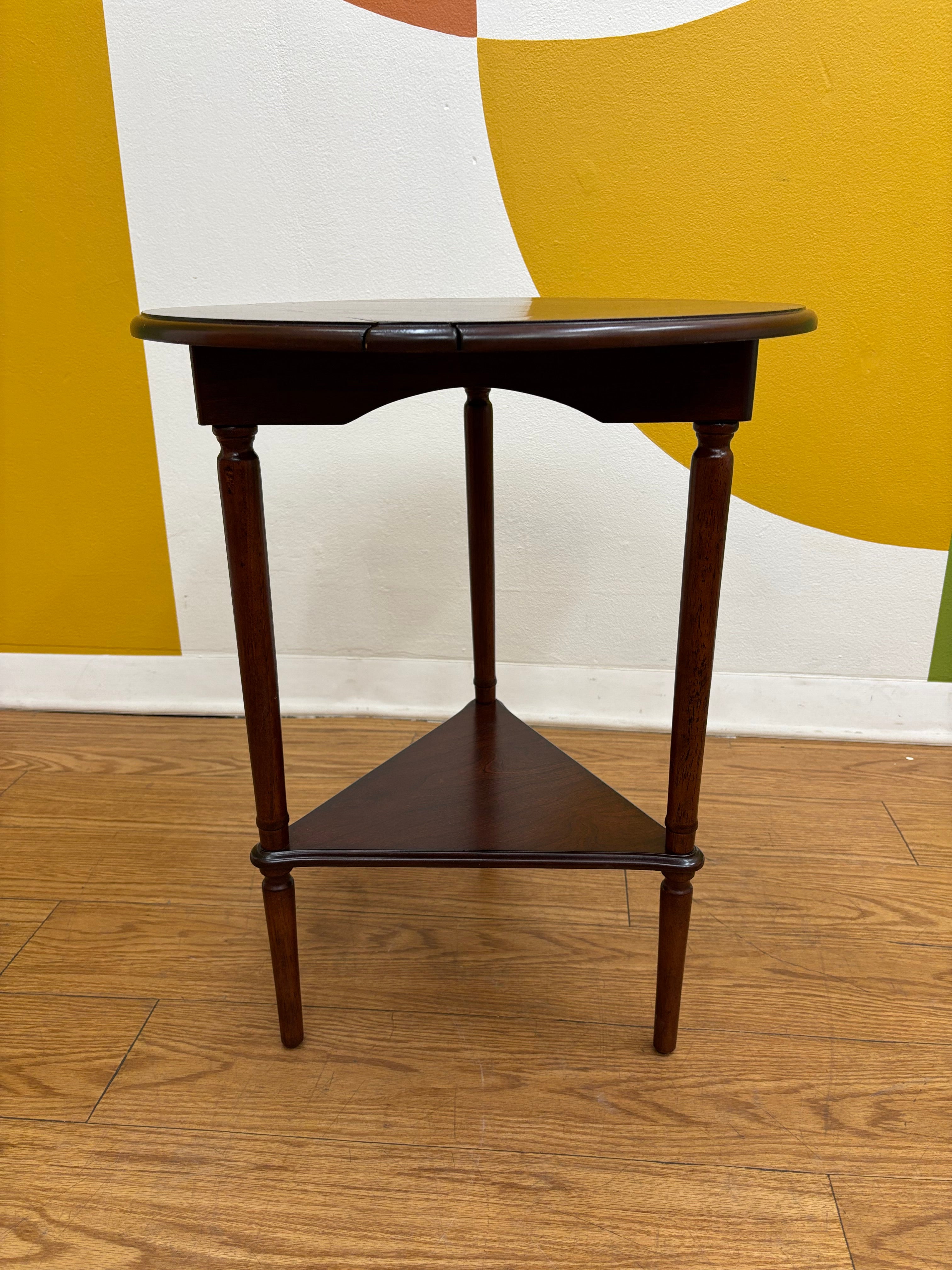 Triple Drop Leaf Folding Side Table (Bombay)